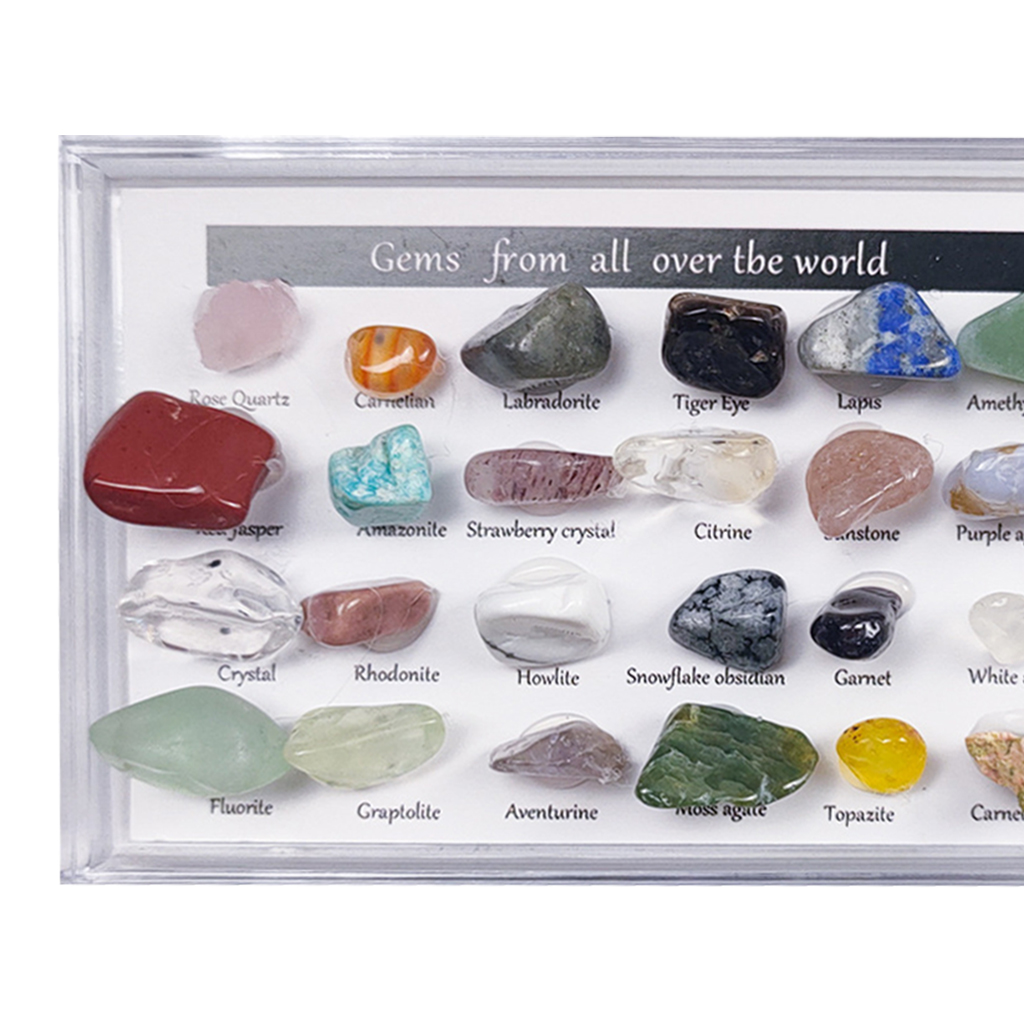 24pcs Rock And Mineral Mining Experimental Kit Science Geography for Kids