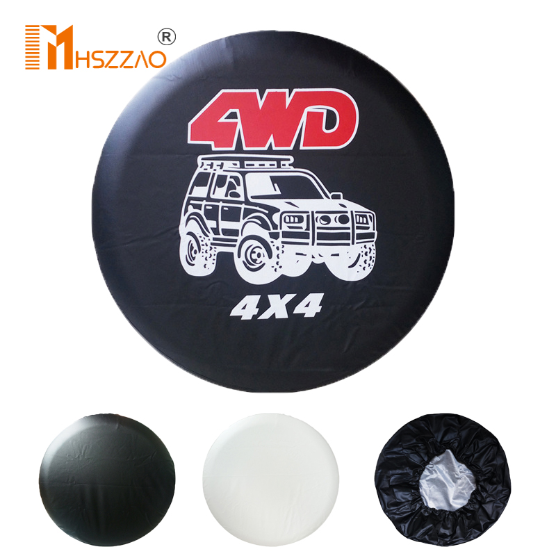 Couverture De Pneu De Secours Black Wolf Hurlant,Housse De Pneu De Roue