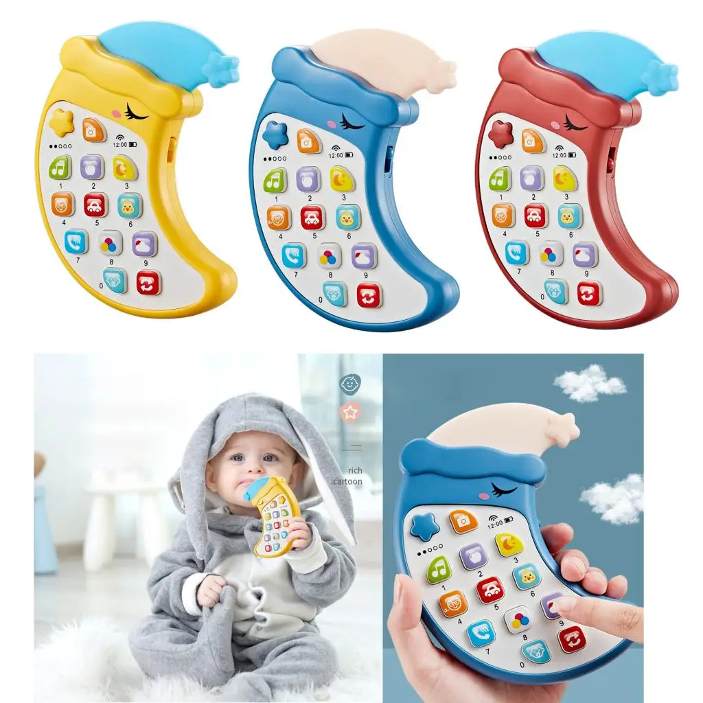 Baby Electronic Phone Toys Teether Music Light Early Childhood Educational Toys Multi-function Simulation Phone Toys