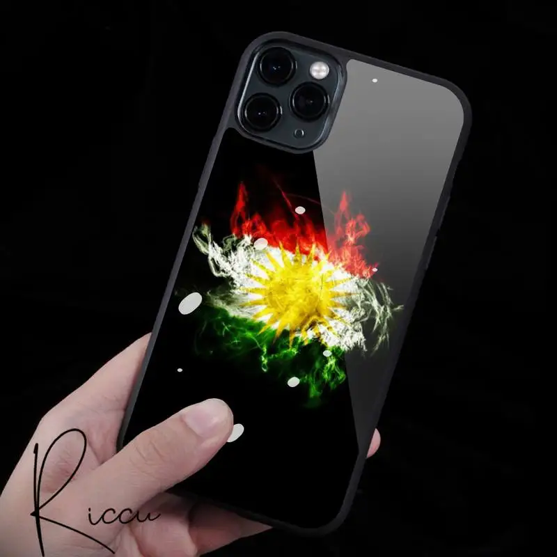 wholesale Kurdistan Flag Phone Case Rubber for iPhone 12 11 Pro Max XS 8 7 6 6S Plus X 5S SE 2020 XR 12Mini case iphone 8 plus waterproof case