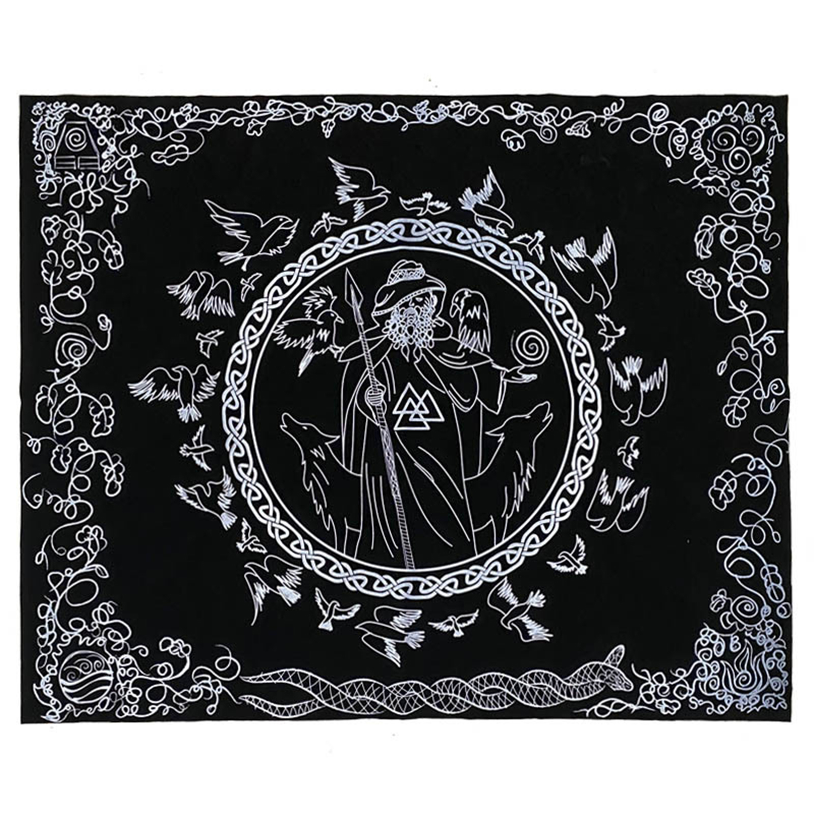 74x60cm Rituals Tarot Card Tablecloth Altar Cloth Board Game Astrology