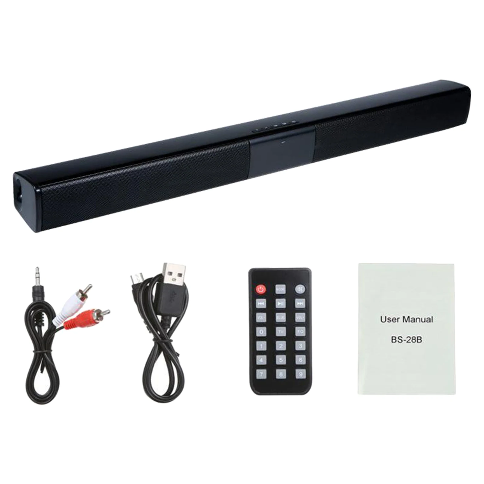 550mm Soundbar for TV Wired/Wireless Bluetooth Stereo Speaker with DSP technology, Multi-input