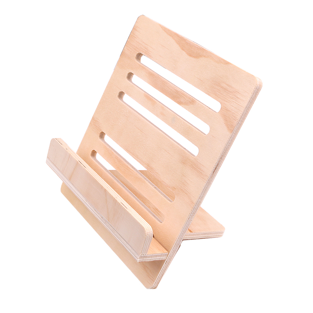 Foldable Wood Music Stand Desktop Holder Book Recipe Stand Rack Support DIY