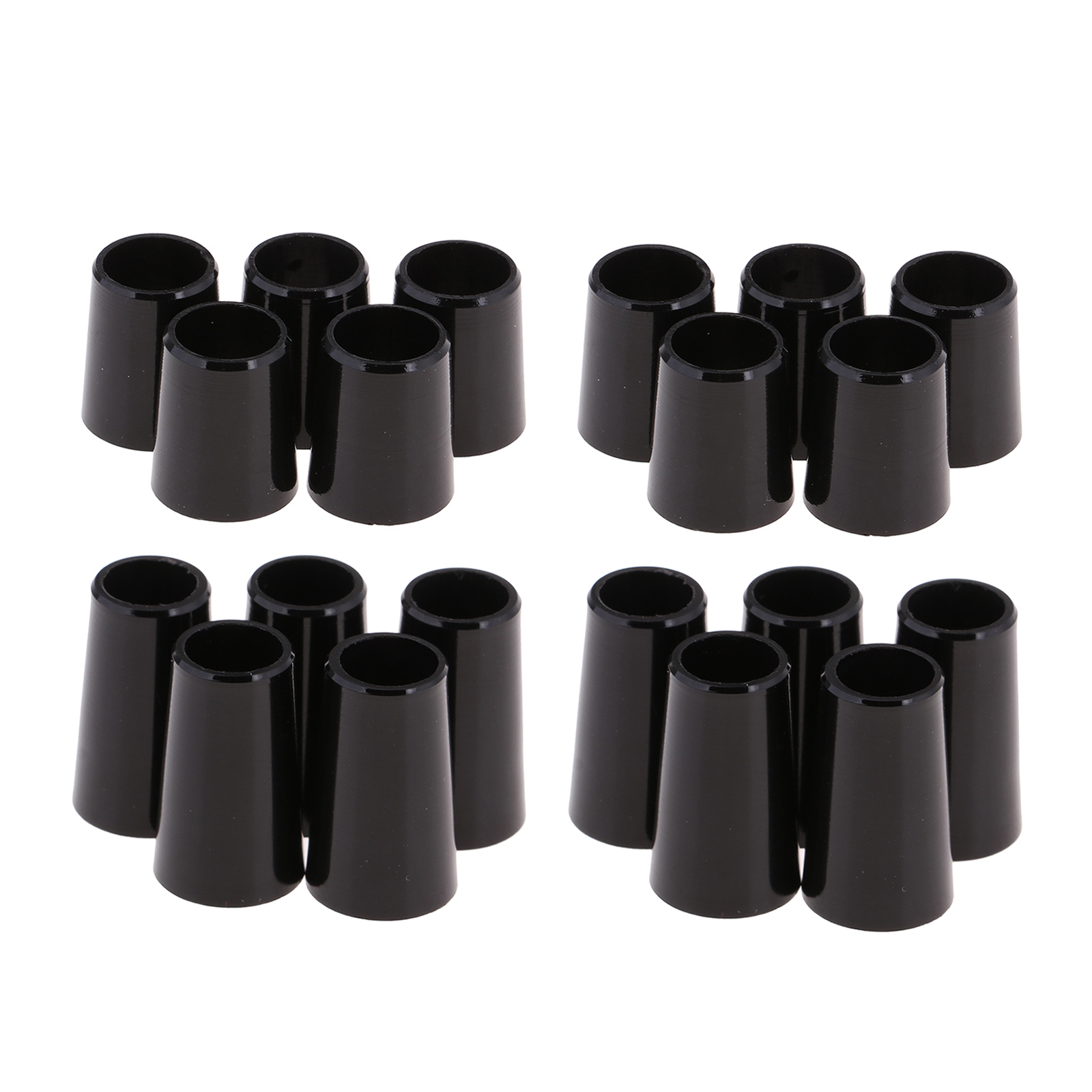 20 Pack .370/.335 Black Golf Ferrules for Irons Wood Shafts Club Accessories