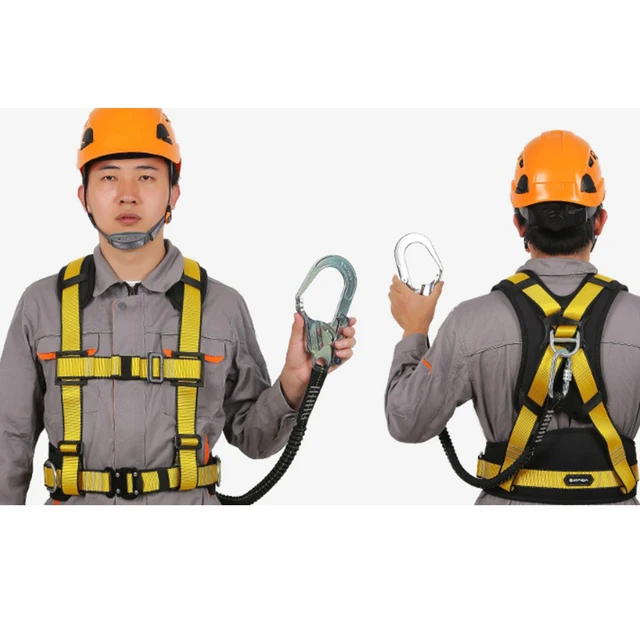 High Altitude Work Safety Harness Five-point Safety Belt Climbing  Construction Protective Equipment Detachable Shoulder Protect - AliExpress