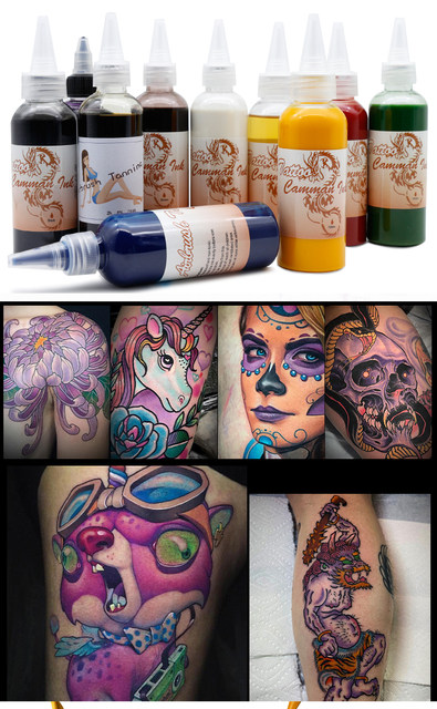 Airbrush Temporary Tattoo Ink Facial ink Plant Pigments For Spray Pen  Chameleon Body Paint Tattoo Airbrush Tint 30ml /100ml - AliExpress