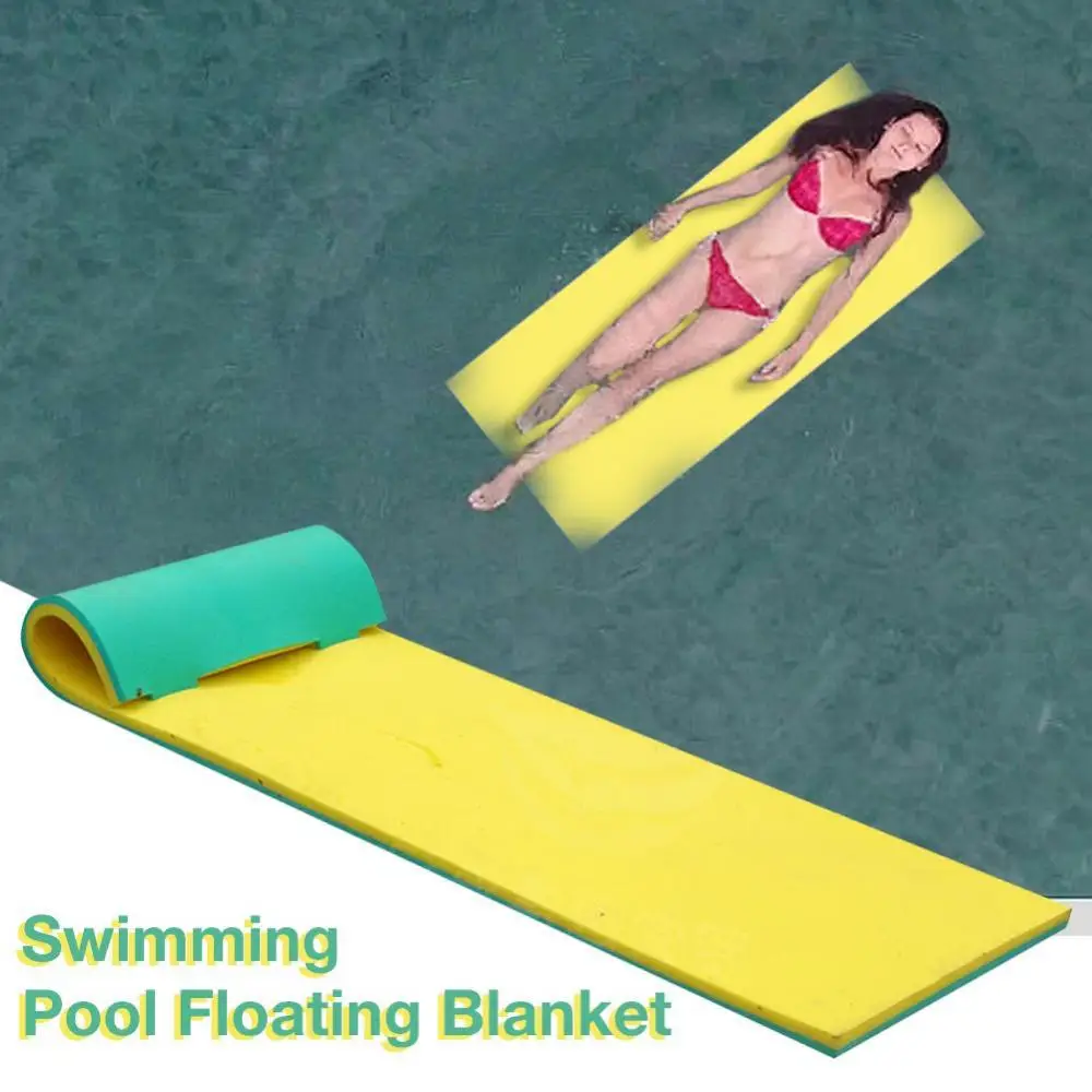 Pool Float Mat Kids Adults Weatherproof Floating Pad Mattress  Game Toy
