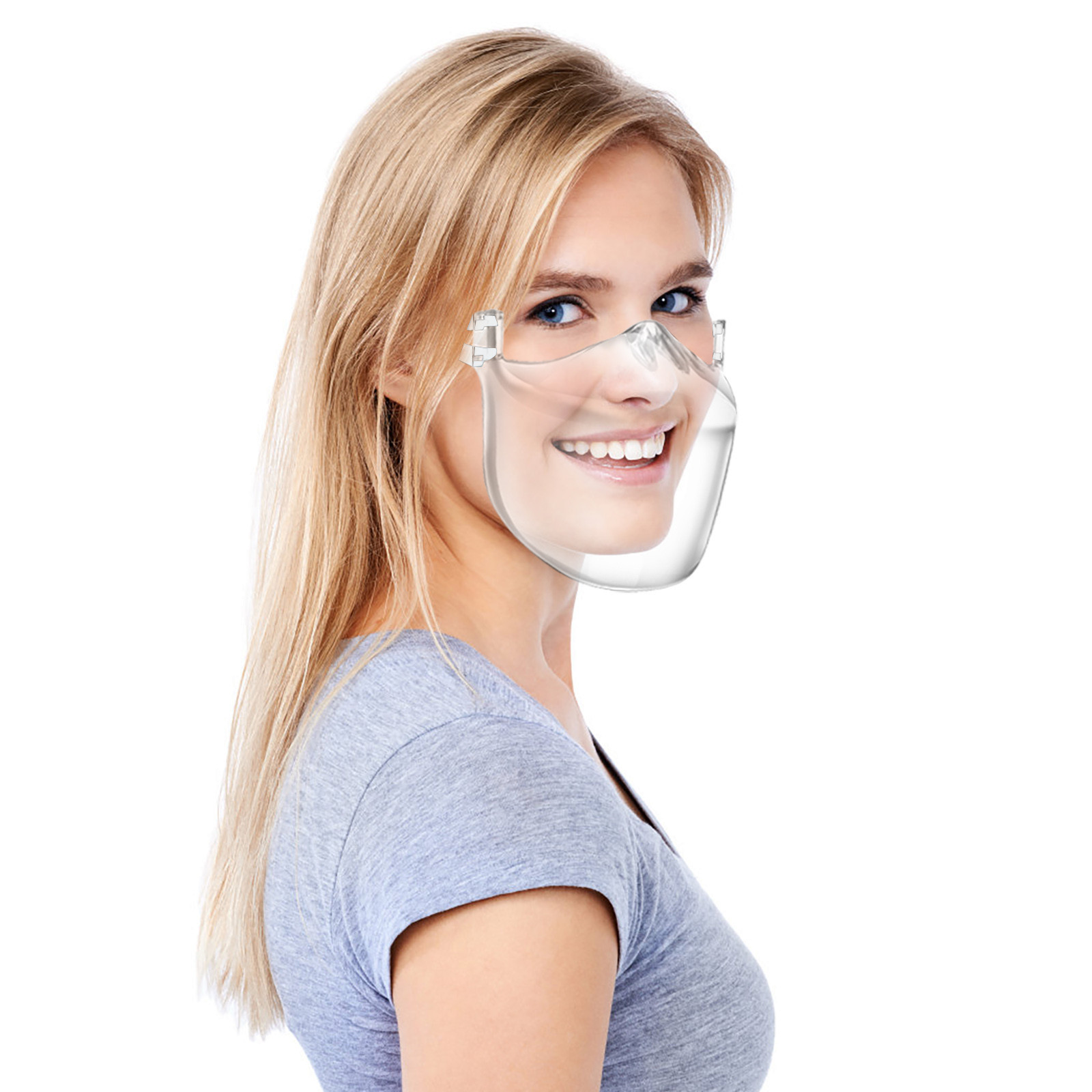 Máscara Fast delivery Masque Headband Adultu0027s Reusable Plastic 