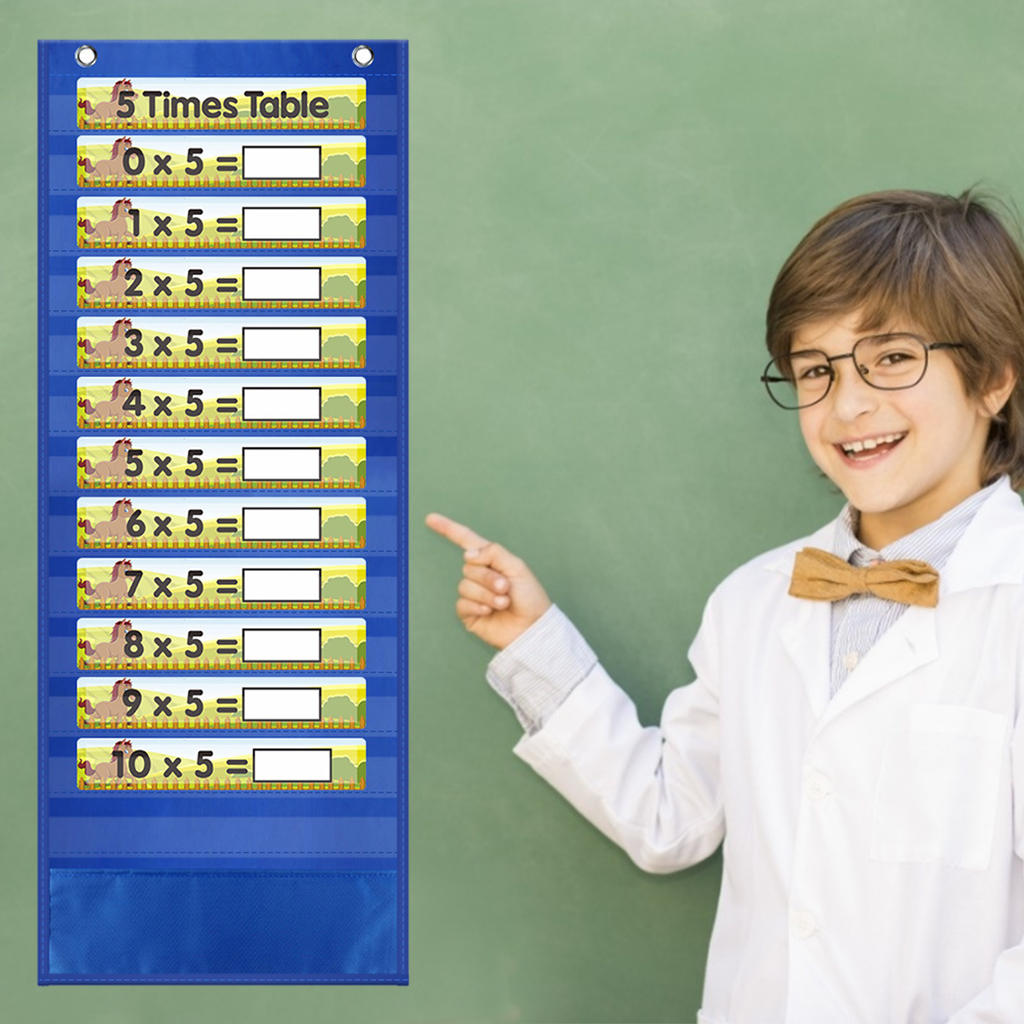 Reusable Multiplication Table Poster Math Charts Teaching Aid Classroom Home for Children