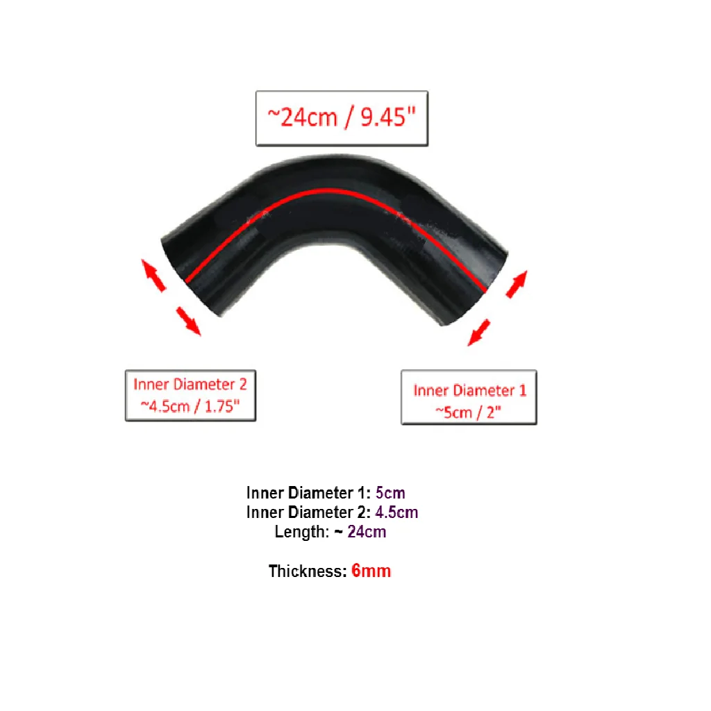 Car Silicone Hose With Hose Clamp For Repair And Replacement