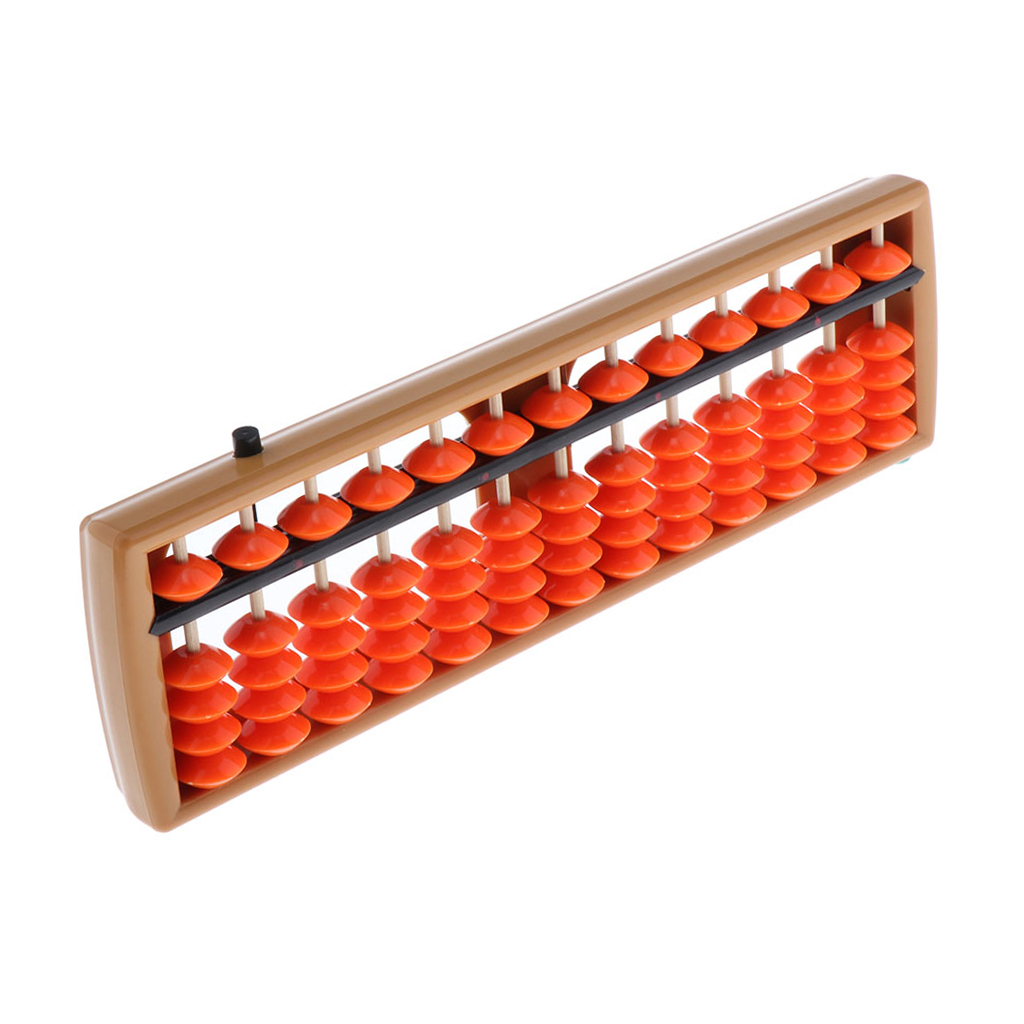 13 Digit Auto Reset Abacus Arithmetic Soroban Calculator Educational Tool