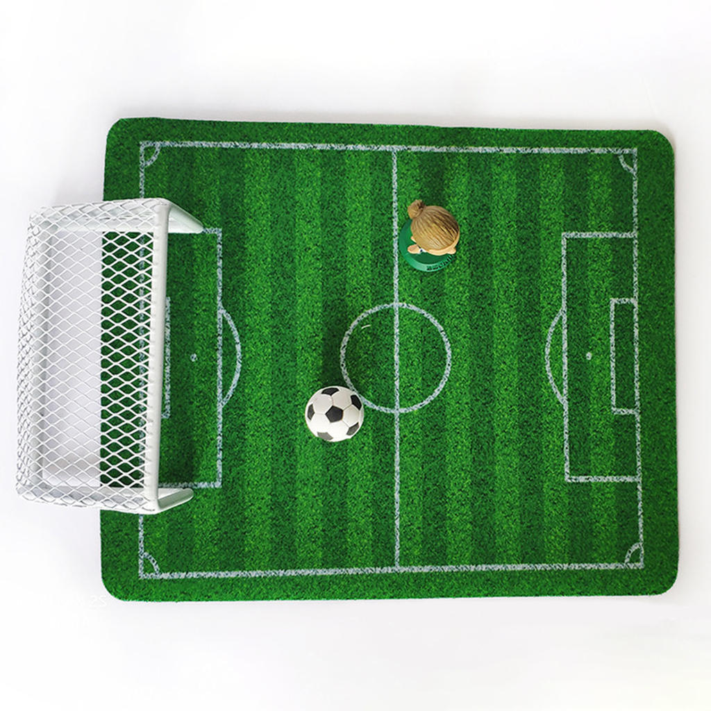 Funny Mini Soccer Ball Goal Kids Game Toy Foosball Gate Birthday Cake Decoration DIY Play Model