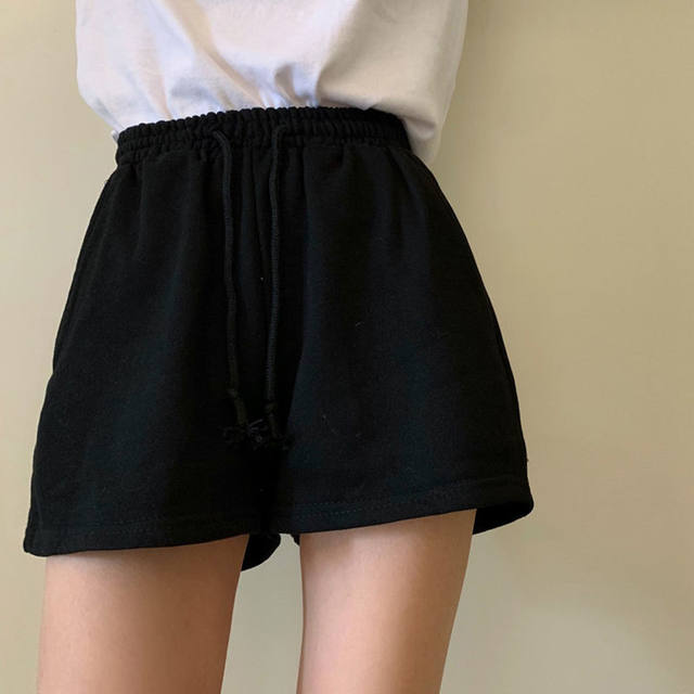 Women Shorts Solid Cotton Cozy Simple Casual Loose Hipsters Running  Breathable All-match Streetwear Hot Teens Wide Leg Bottoms - Shorts -  AliExpress