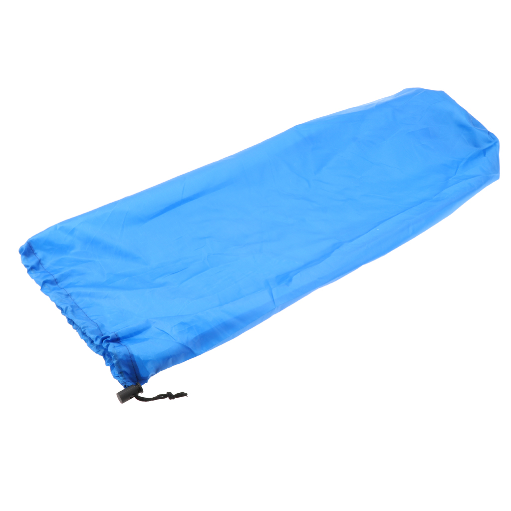 1pcs Ultra-light Drawstring Stuff Sack Sleeping Pad Mat Storage Bag for Travel Camping Hiking Fishing Mountaineering Blue/Grey