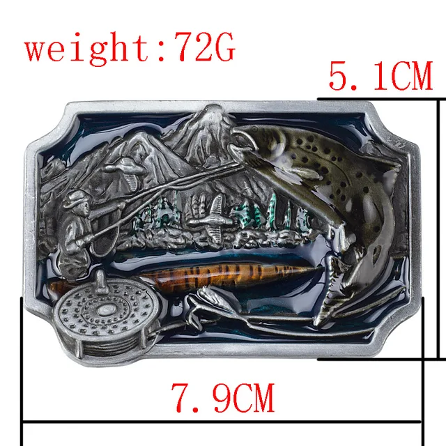 Fishing Belt Buckle I'd Rather Be Fishing Outdoor Leisure - AliExpress