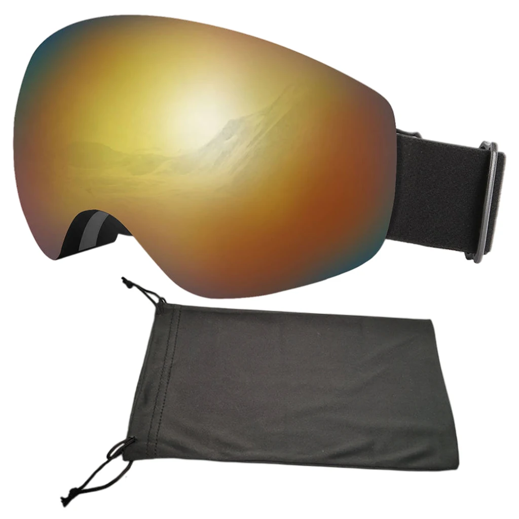 Professional Ski Snowboard Goggles Anti-fog Snowmobile Sunglasses Dual Lens for Adults Winter Sports