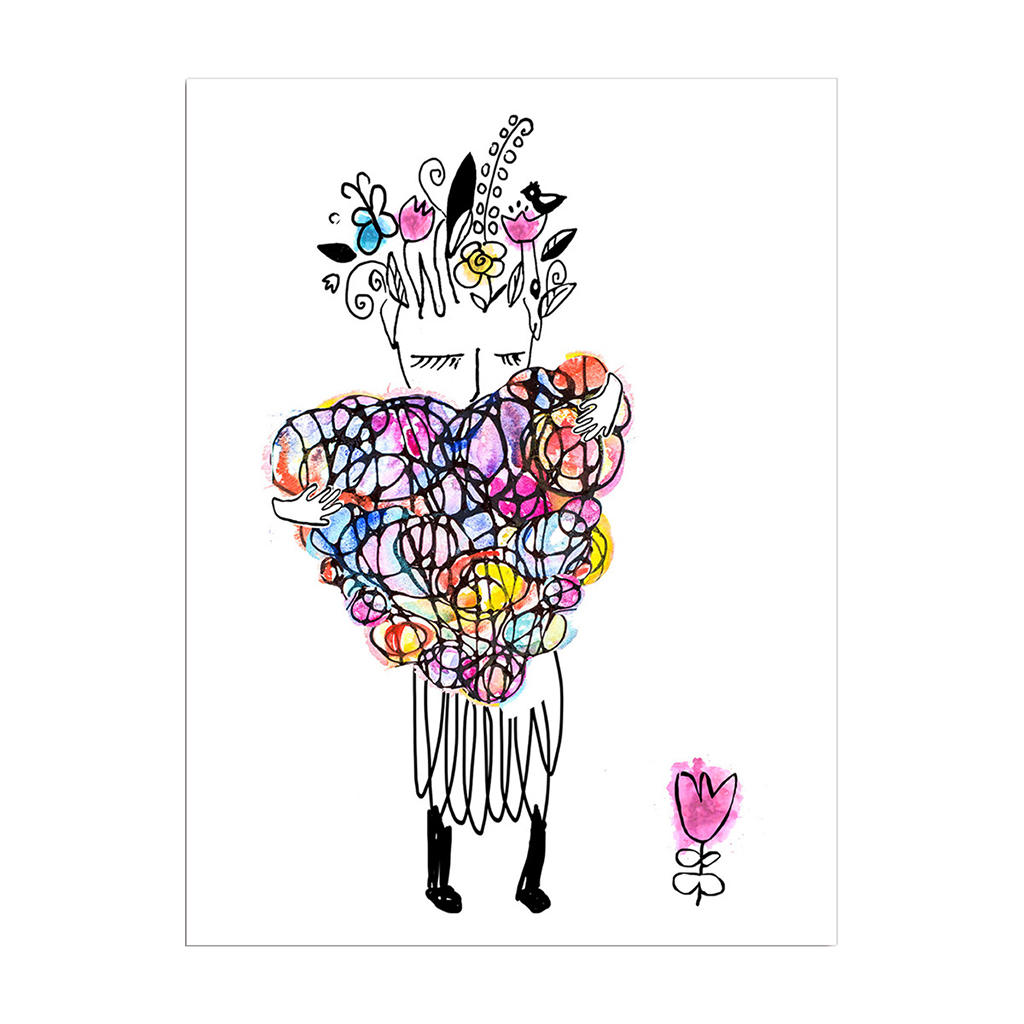 Abstract Heart Canvas Art Painting Print Pictures Decoration Picture Living Room Modren Family Living Room Decor Wall Poster