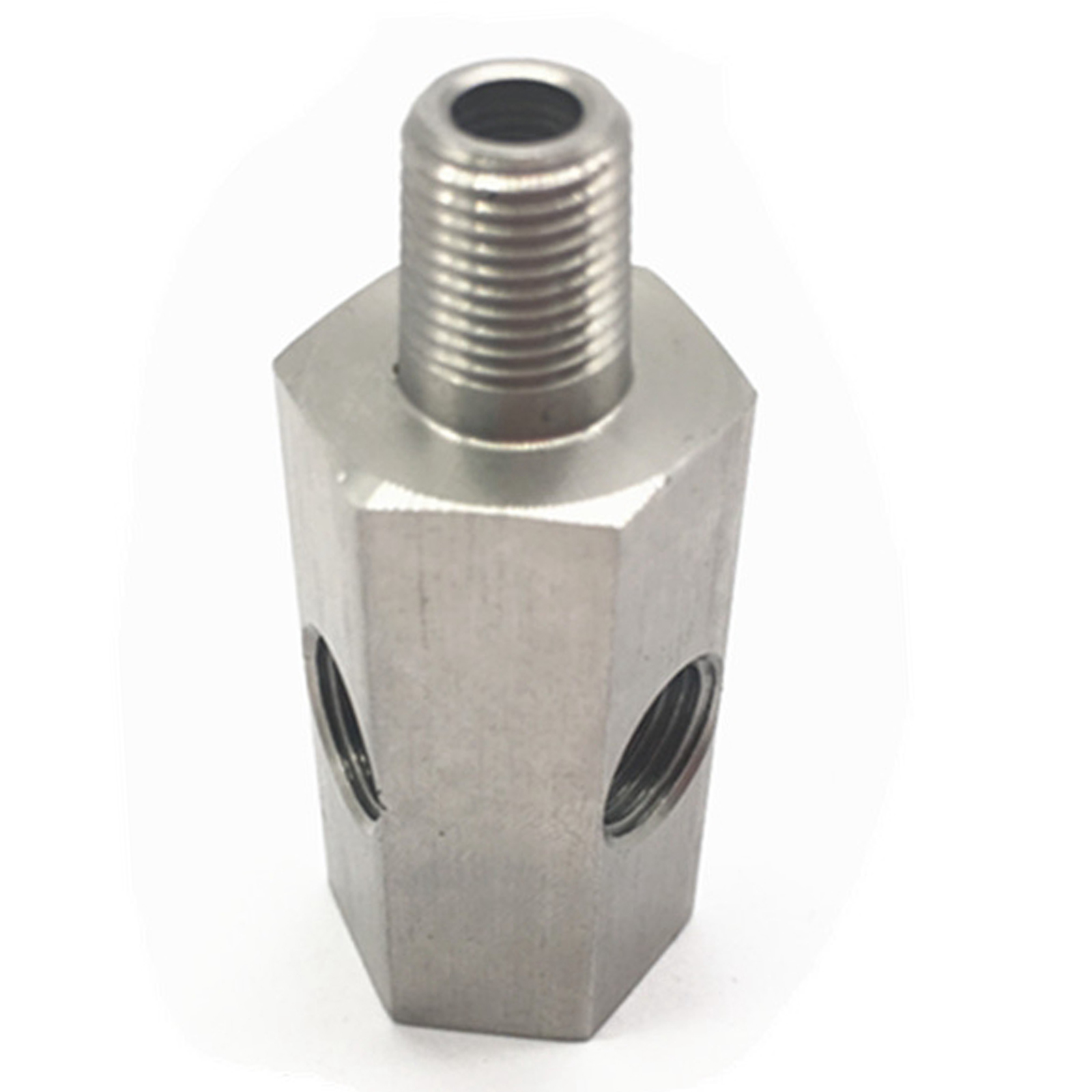 1 / 8in BSPT Oil Pressure Sensor T to NPT Adapter Lead Gauge Durable