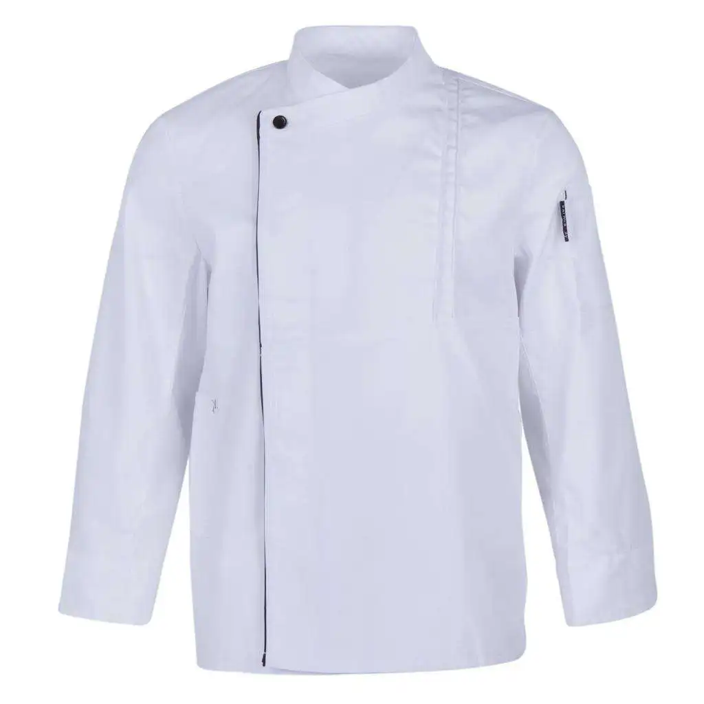 Men Women Long Sleeves Chef Uniform Cook Jacket Hotel Food Service Work Wear
