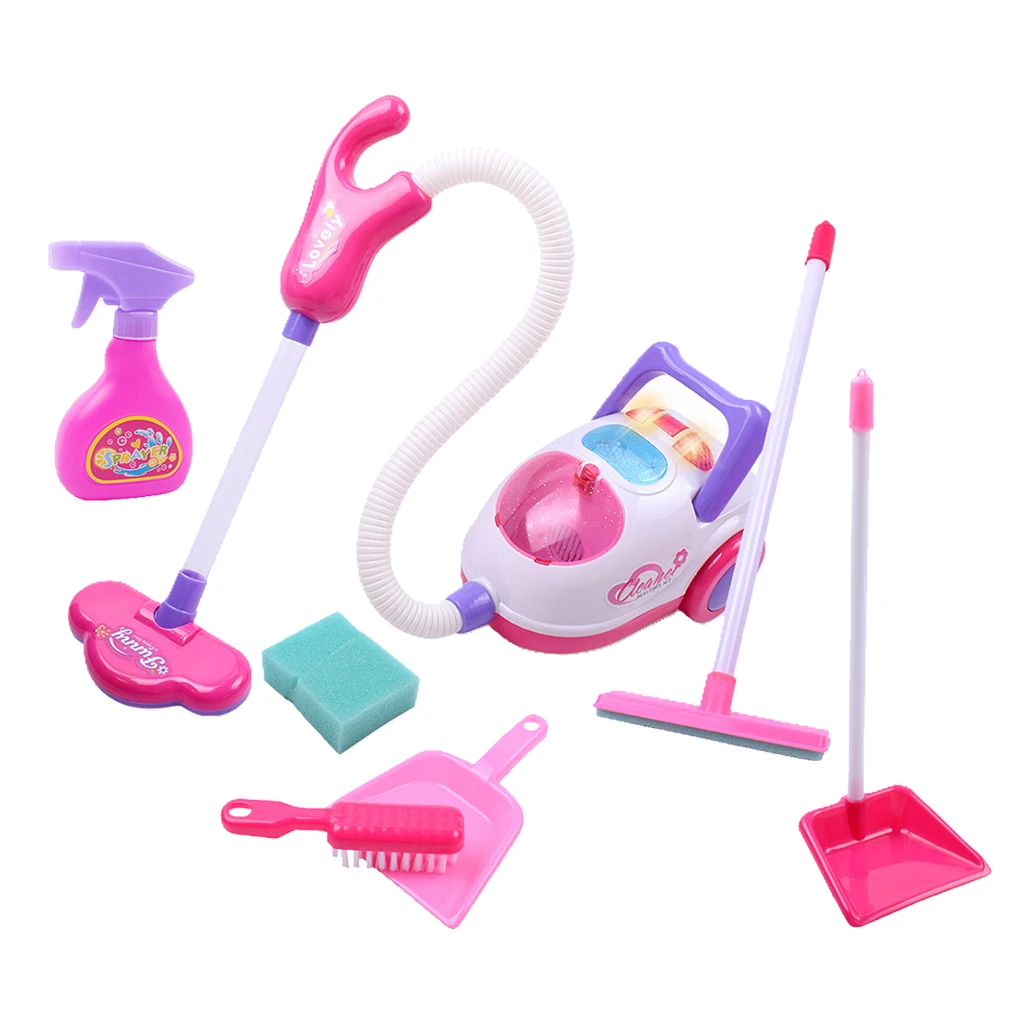 Kids Vacuum Cleaner Toy Sets Home Appliances Toys Mini Pretend Role Play Set