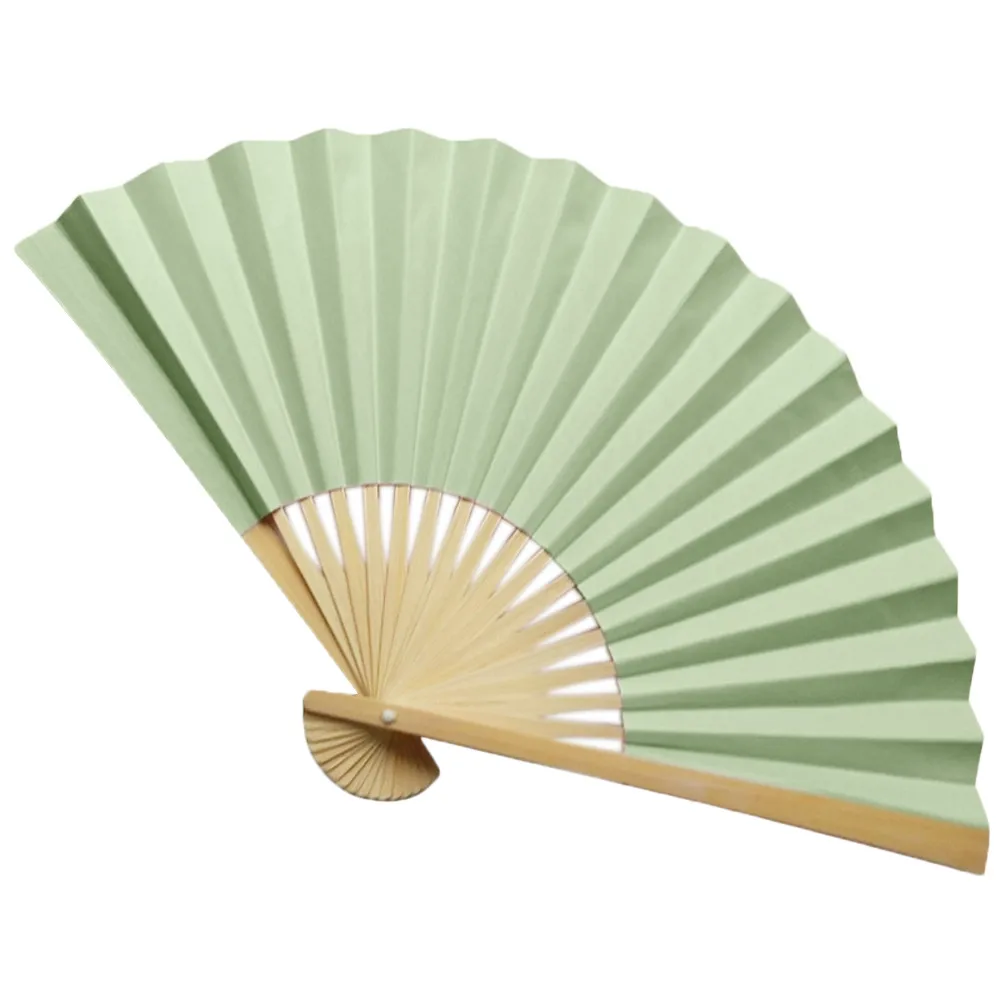 Chinese Plum Blossom Hand Held Fan Bamboo Paper Folding Fan Party Wedding Decor 