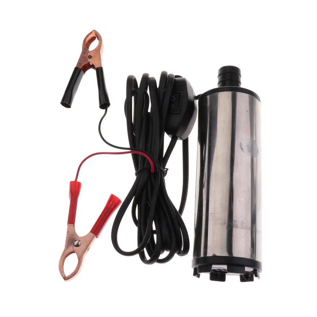 24V Submersible Pump 51mm Water Oil  Fuel Transfer Practical