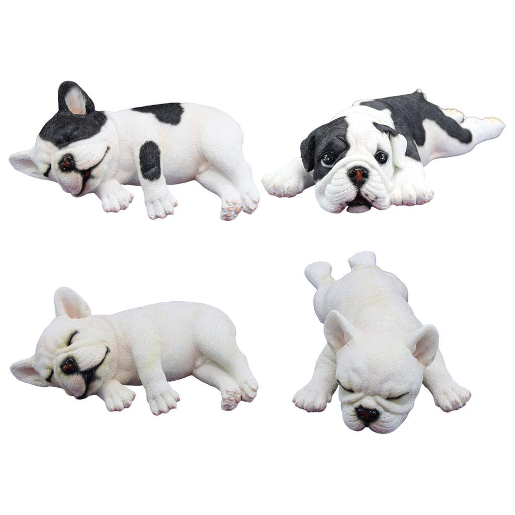 Simulation   Figures Dog Model Lying and Sleepy Figures Desktop Decoration Collection Birthday Game Party Supplies