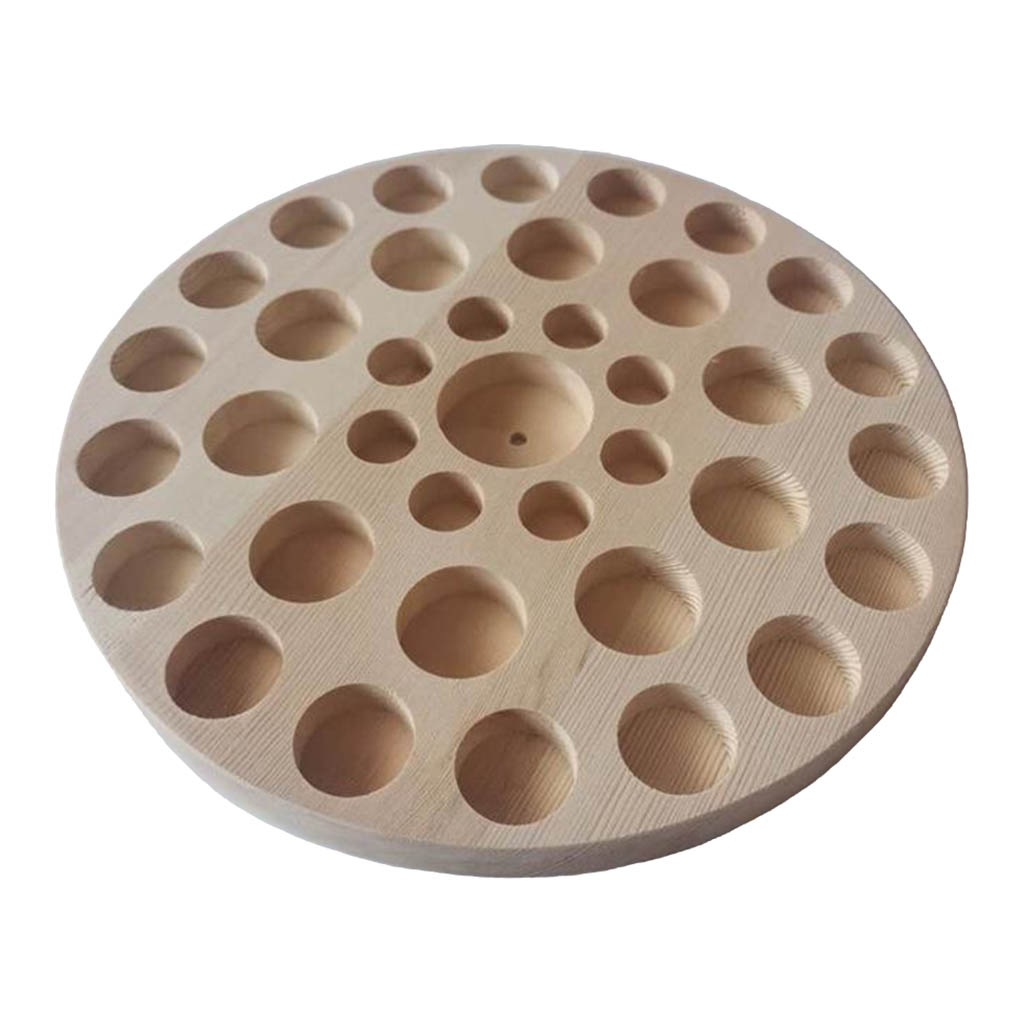 Wooden Essential Oil Displaying Rack Organizer37Slot 10/15/30/100ml Stand Holder