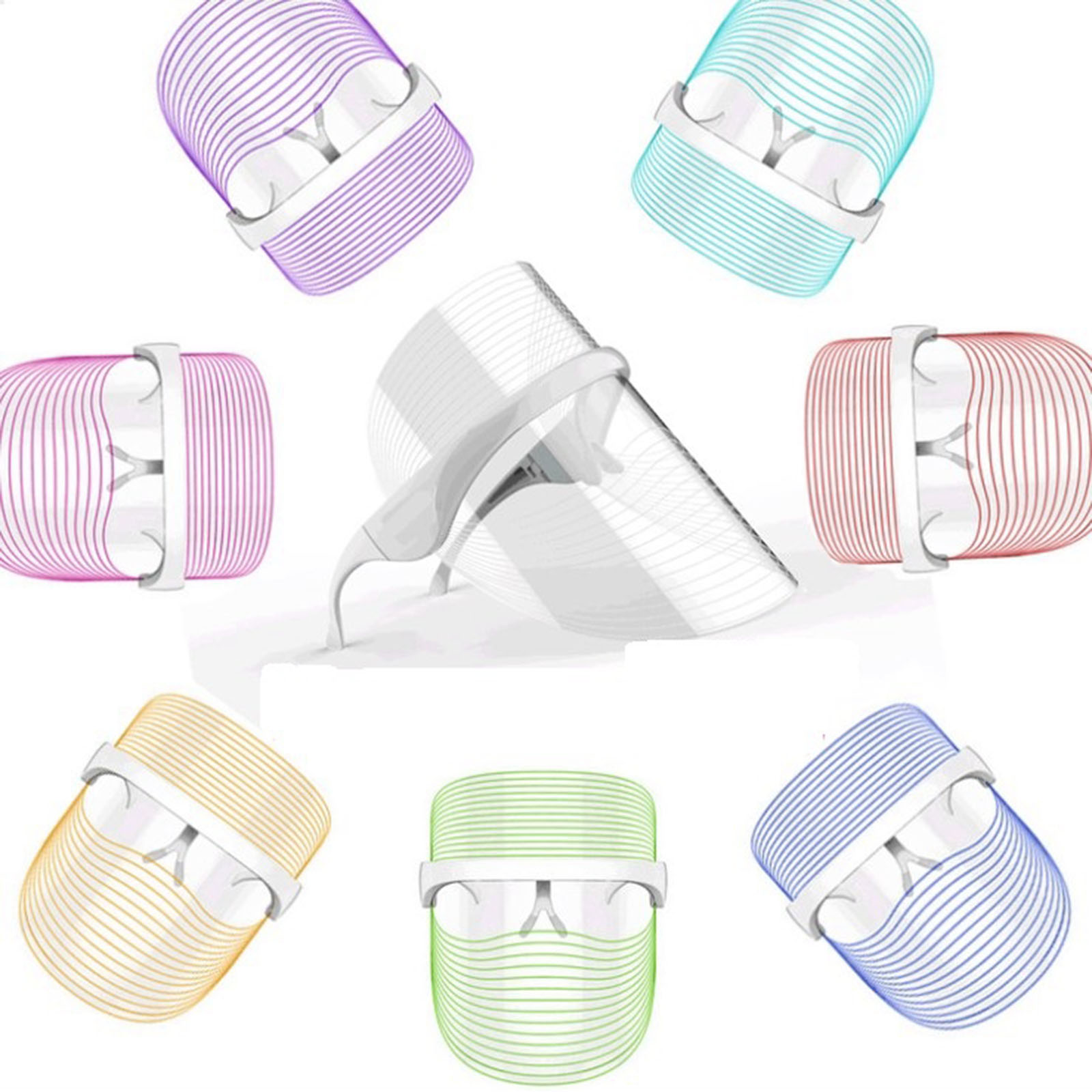 7 Colors Photon LED Light Therapy Face Mask Anti-Aging Anti Wrinkle Beatuy Tools Facial SPA Instrument Beauty Device