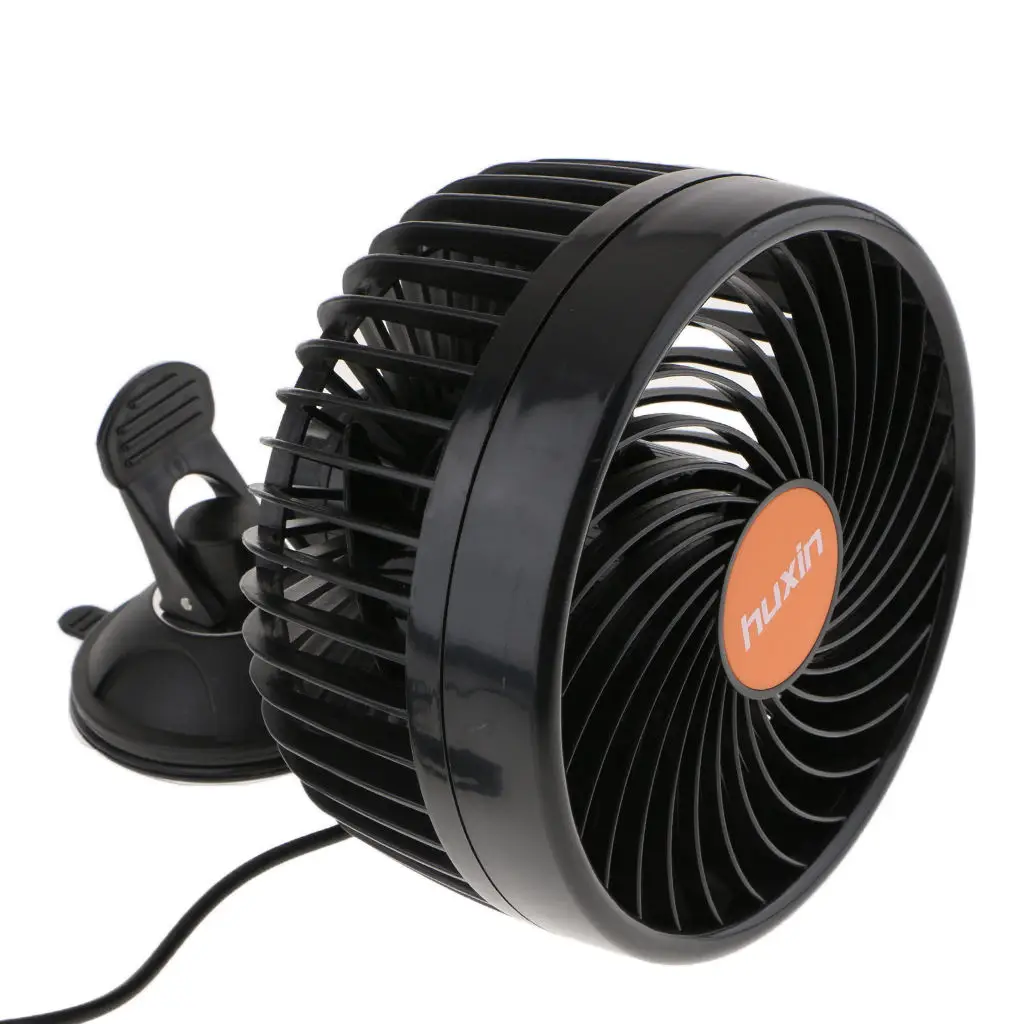 6 inch 24V 12W Car SUV Truck Plug in Electric Fan with Cigarette Lighter Low Energy Consumption