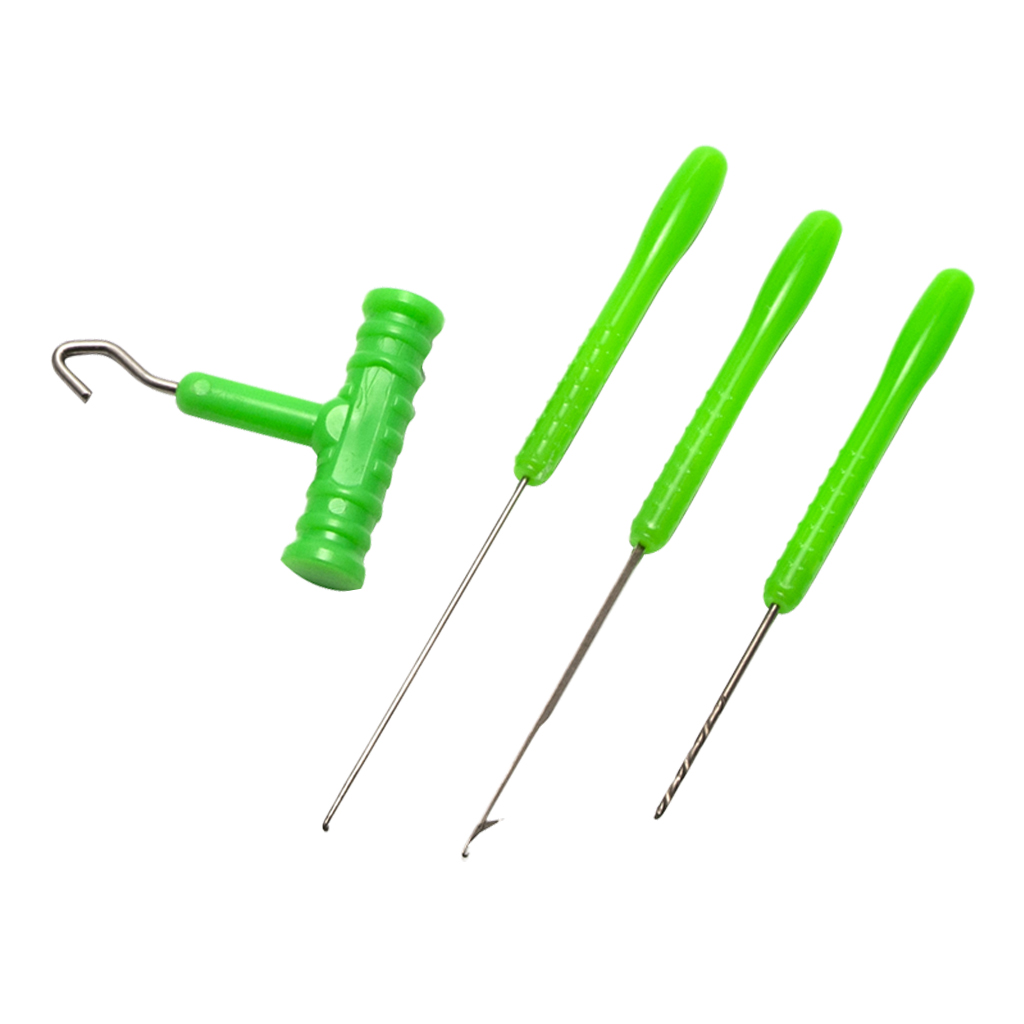 Stainless Steel Fishing Baiting Splicing Needle Rig Driller Puller Tool Set for Lures Baits Making