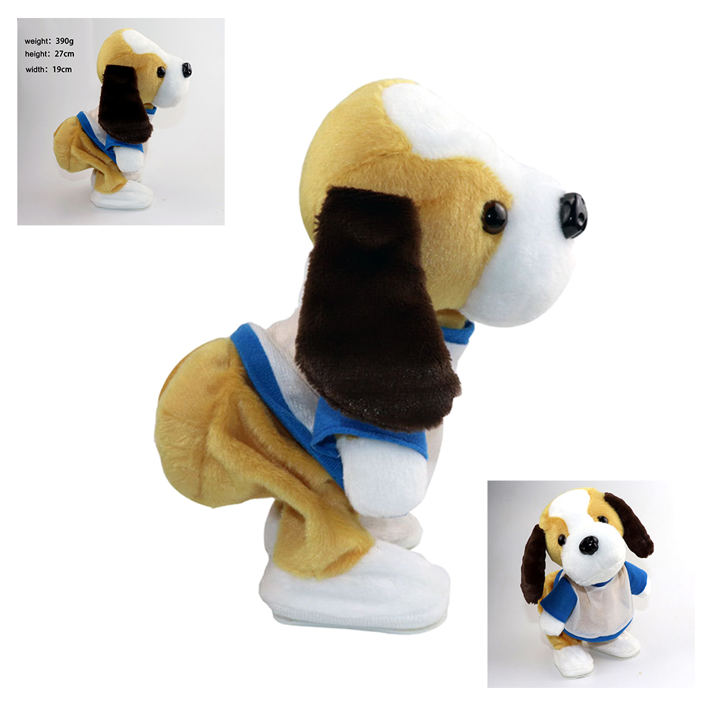 Cute Singing Dancing Puppy Plush Toy Electric Music Rotating Children's Dog Doll Over Puppy Christmas Gifts