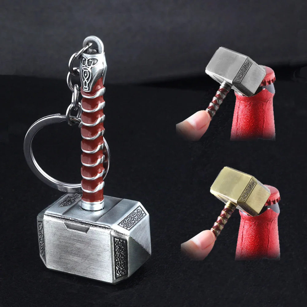 Bottle Opener Creative Ornament Pendant Alloy Hammer Claw Keychain Key Ring y 