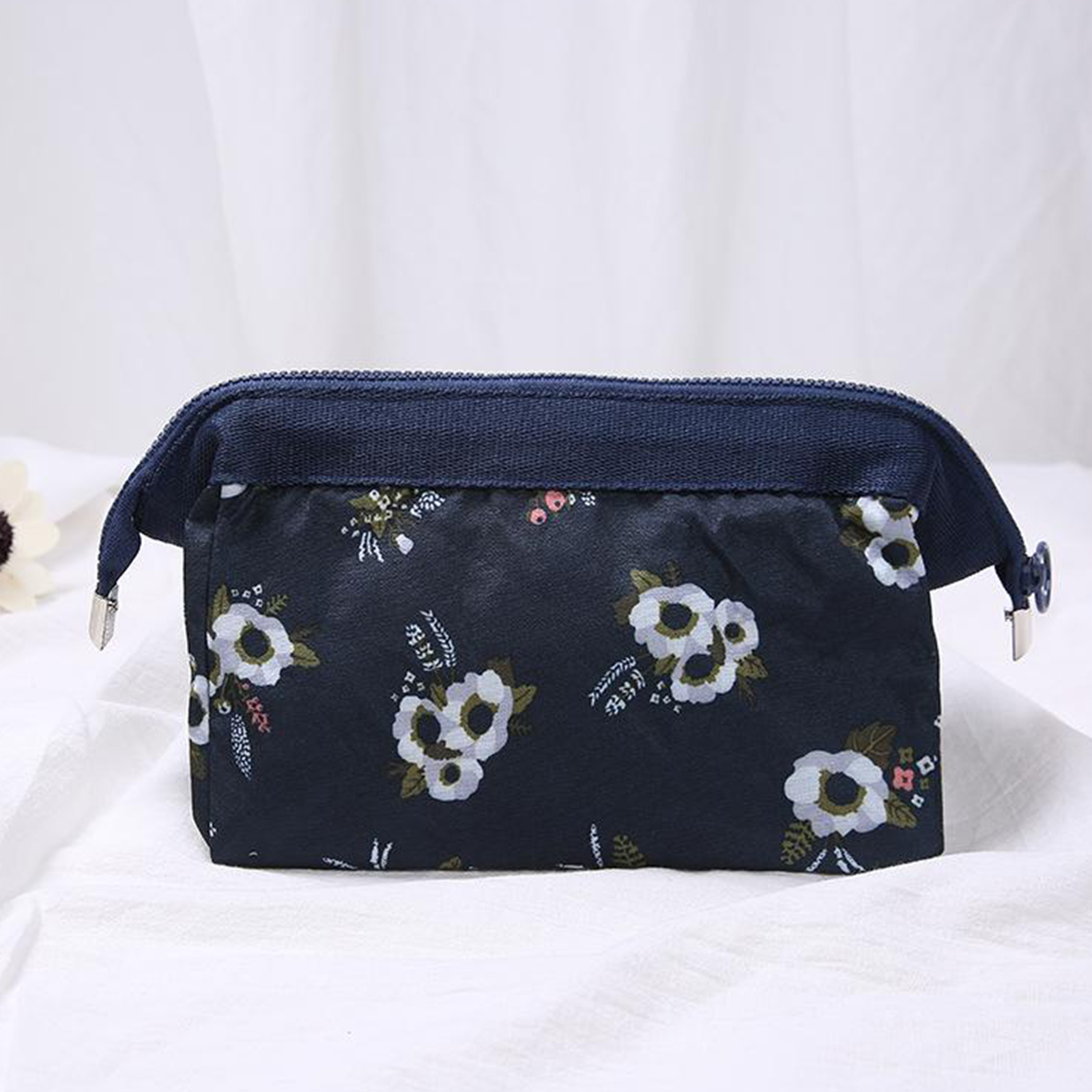 Womens Girls Funny Cotton Makeup Bag Cosmetic Bag Pouch Purse Zipper Handbag