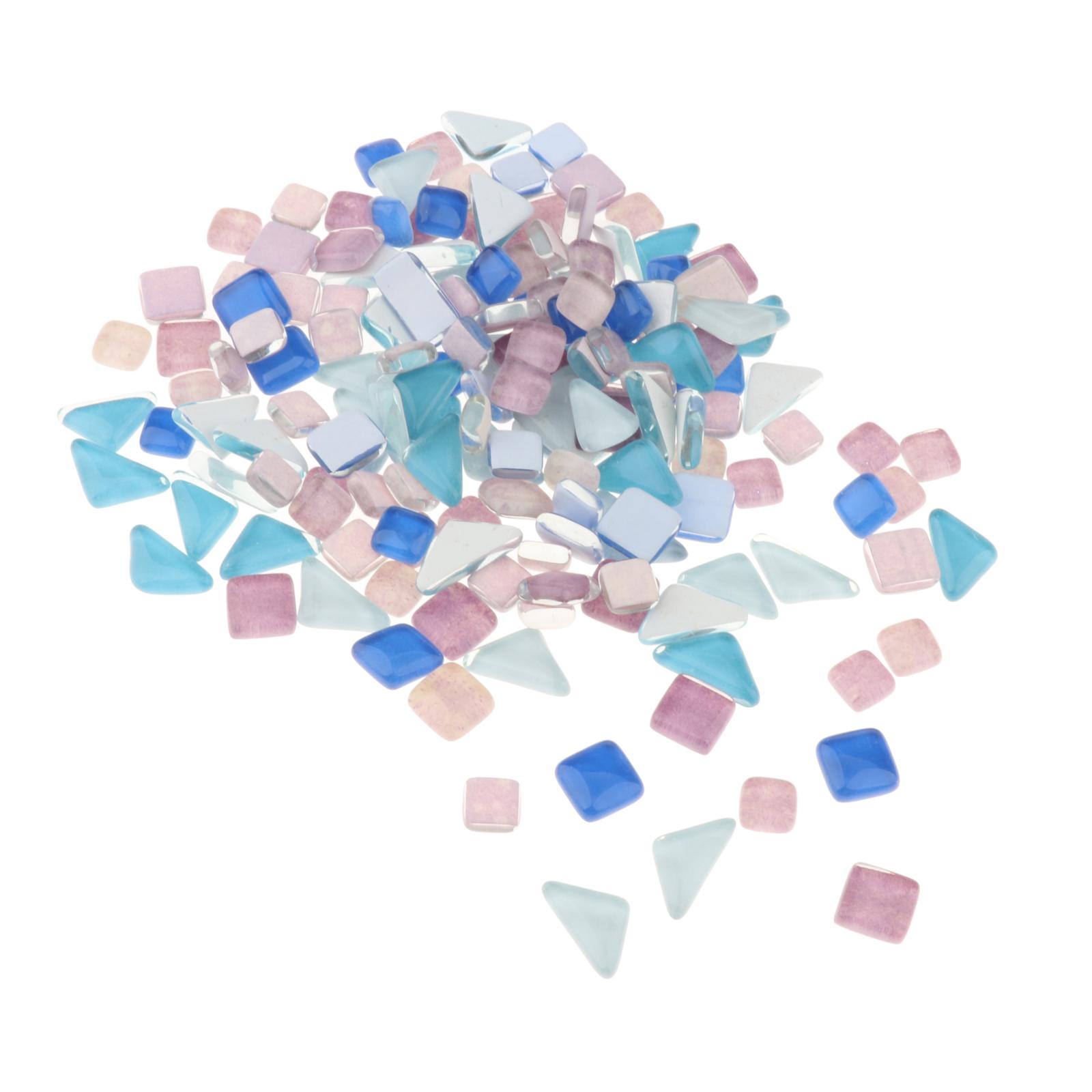 Premium Mosaic Tiles Mixed Color Arts Decorative Glass Pieces DIY Stones