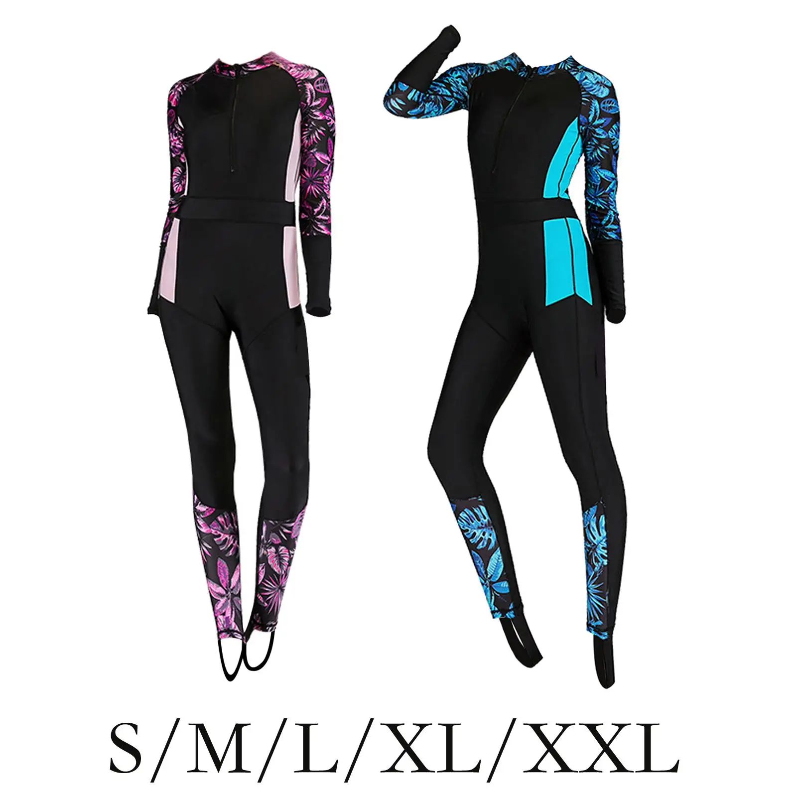 Full Body Wetsuit One Piece Sun Protection Women Swimming