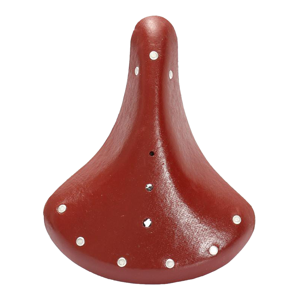 Bike Seat Vintage PU Leather Impact Resistant Spring Bike Saddle Comfortable and