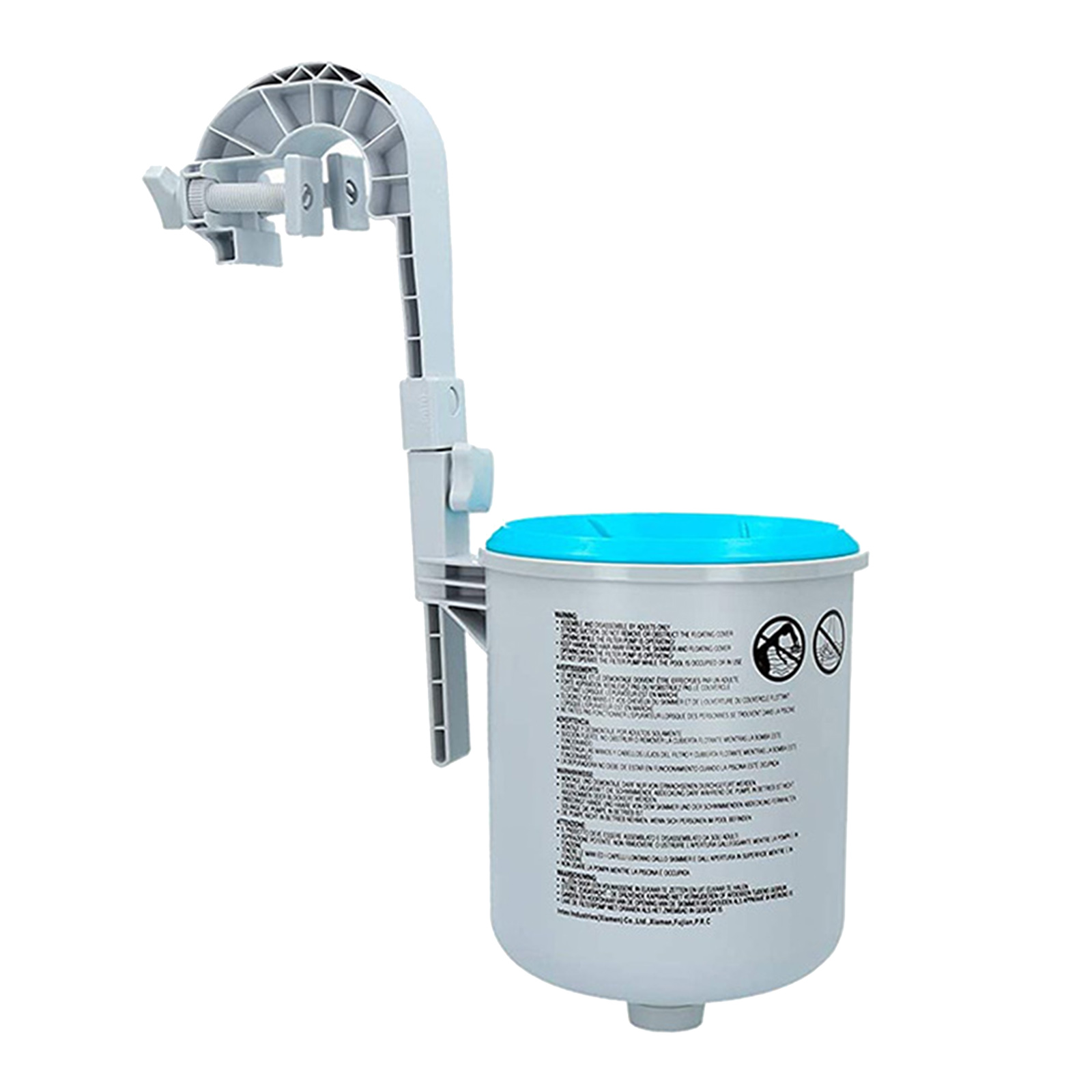 Pool Wall Mount Surface Skimmer Swimming Pool Flotation Extrator Clean Leaves Debris with Adjustable Stand