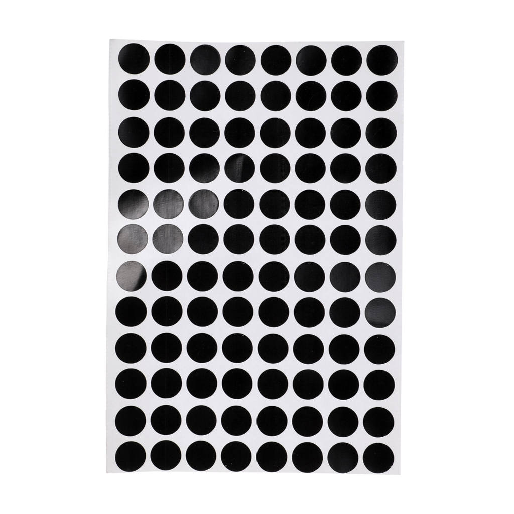 Set of 96/30Pcs 1.2/3CM Black Round Pool Table Spot Marking Stickers - Self Adhesive Indoor Game Snooker Stickers Accessory