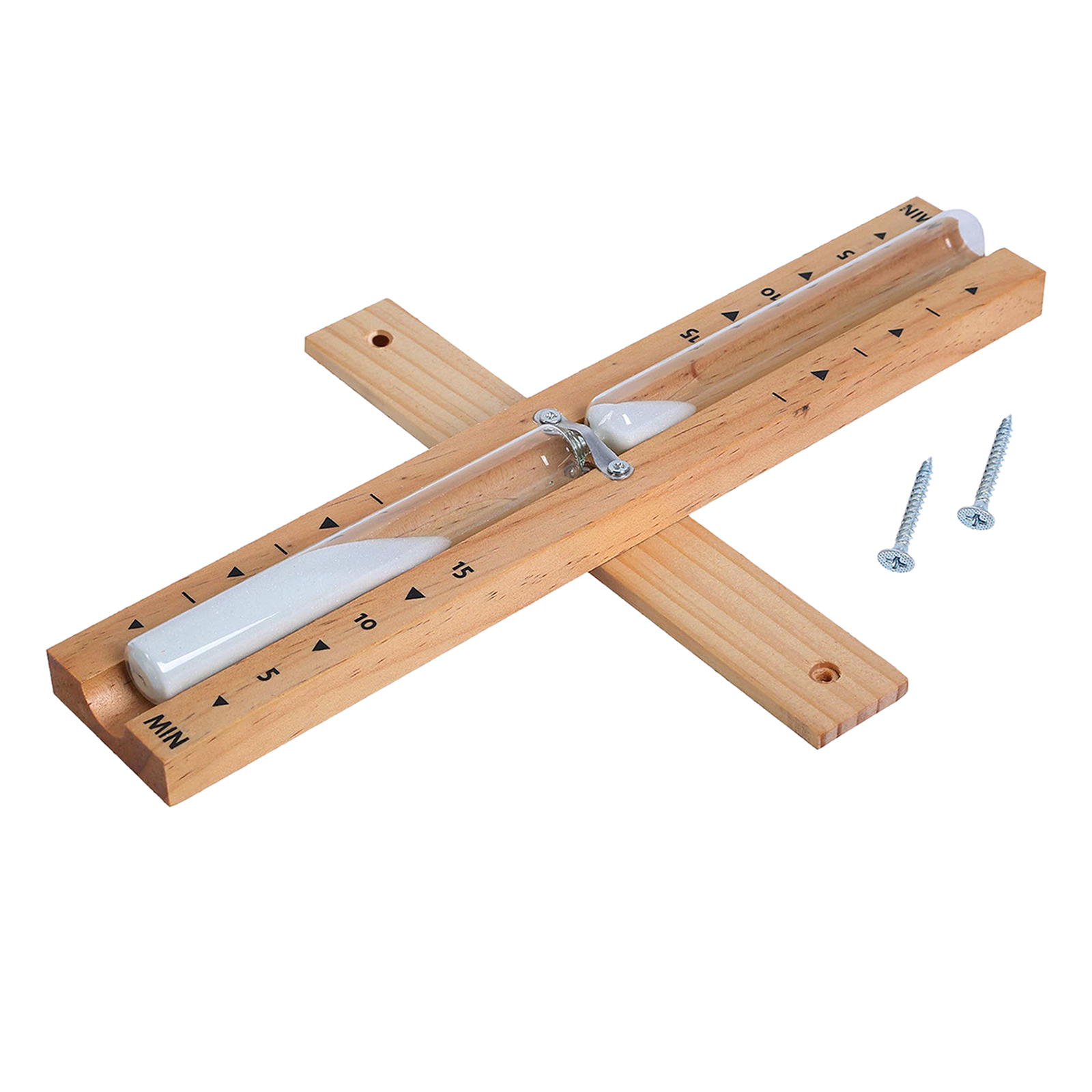 Rotating Sauna Timer Sandglass 15 Minutes Wooden Timer Hourglass Clock