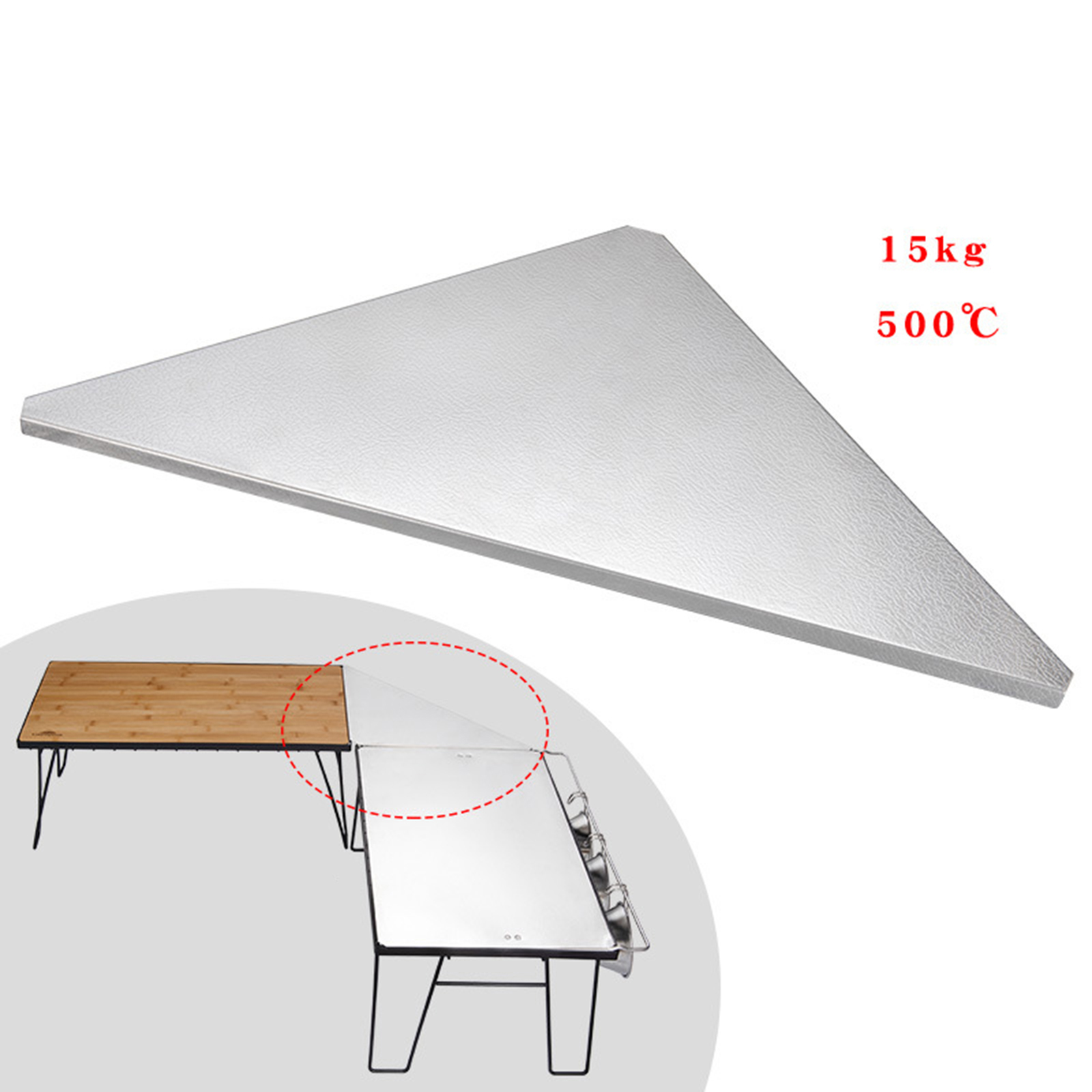 Stainless Steel Pattern Triangle Roof Panel Multi-purpose Table Accessories Auxiliary Tray Support