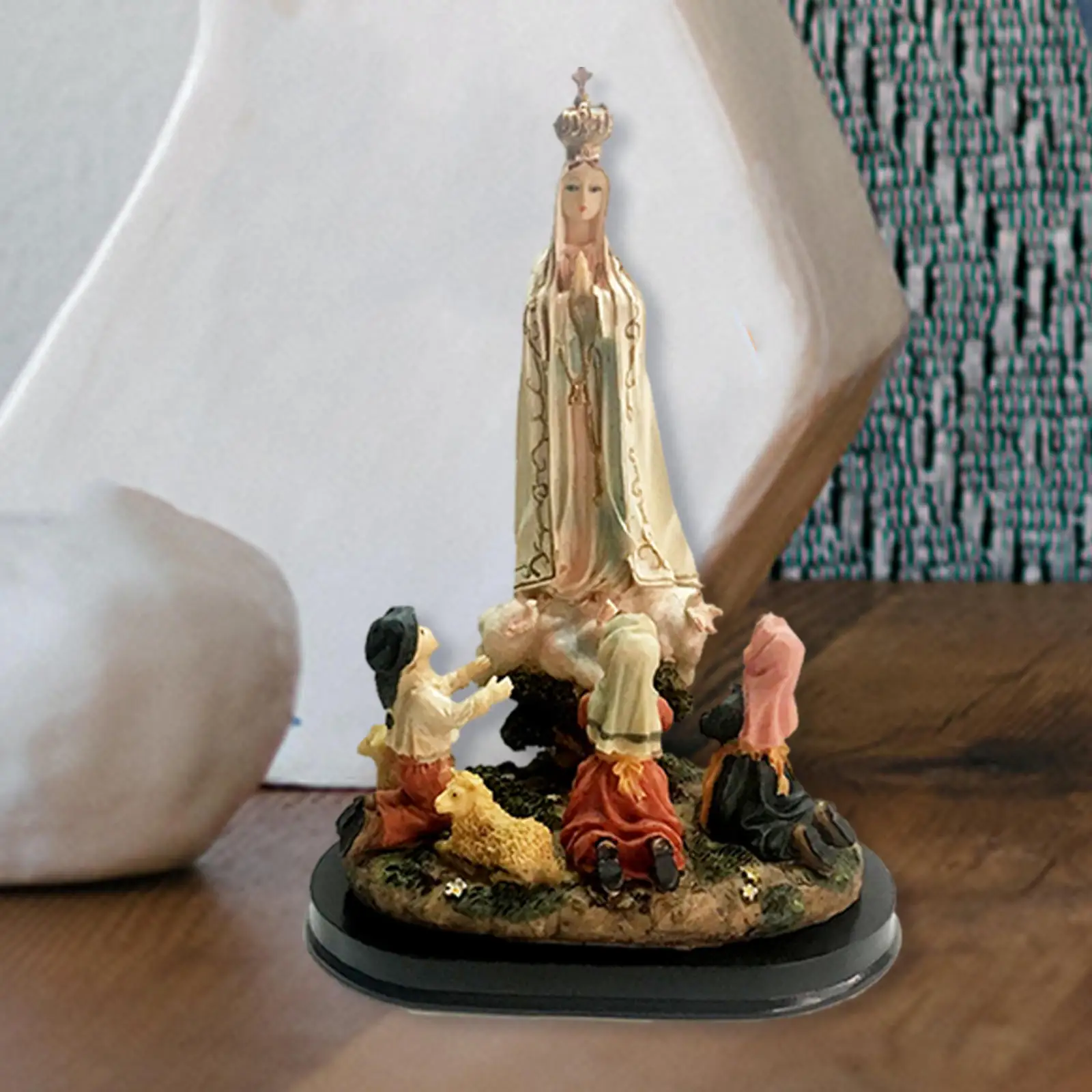 Virgin Mary Decorative Cultural Pray Collectibles for Tabletop Home Sister Follower