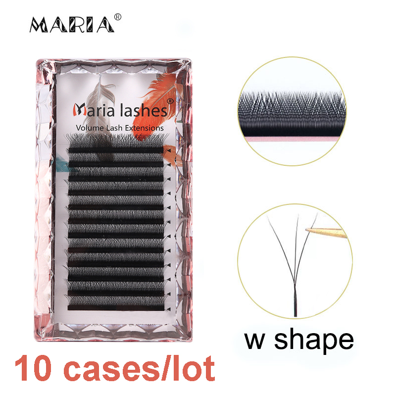 Best of MARIA 10 Cases 3D W Private Label Wholesale Russian Eyelashes Clusters Easy Fan Volume Lashes Extension Y Mix False Mink Makeup Reviews & Tips