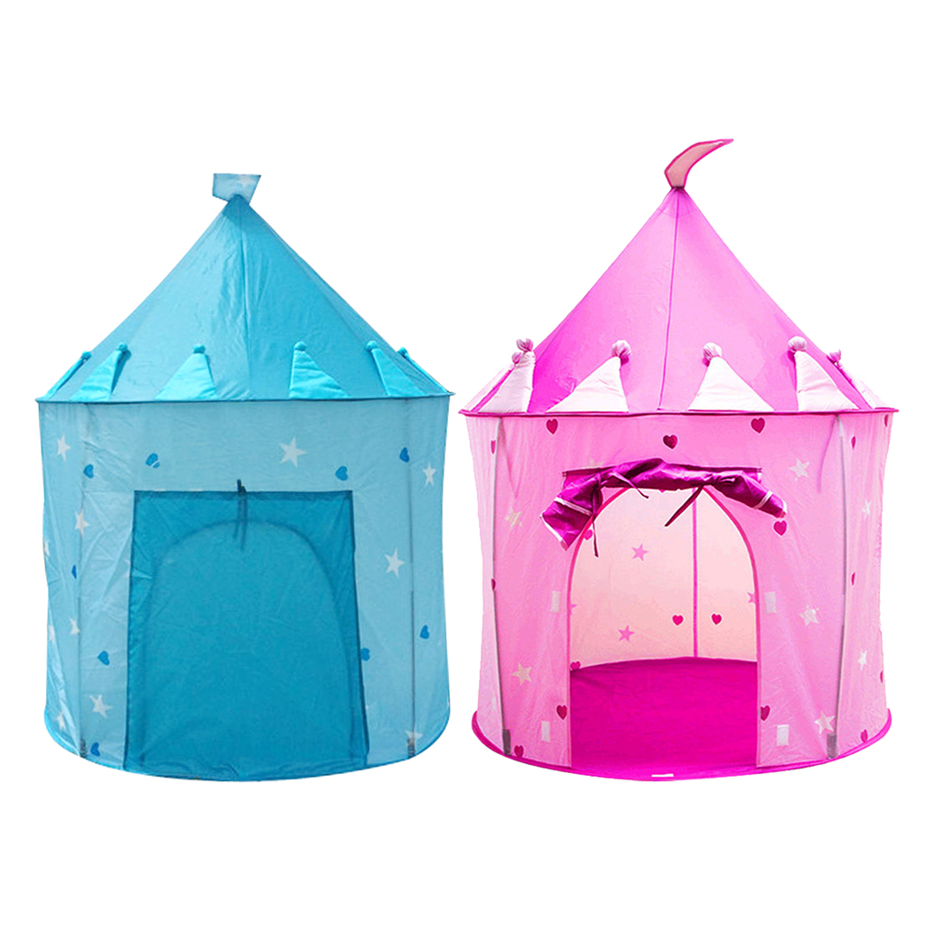 Girls Fairy  Up Play Tent Children Kids Castle Play House Toy Pink/Blue