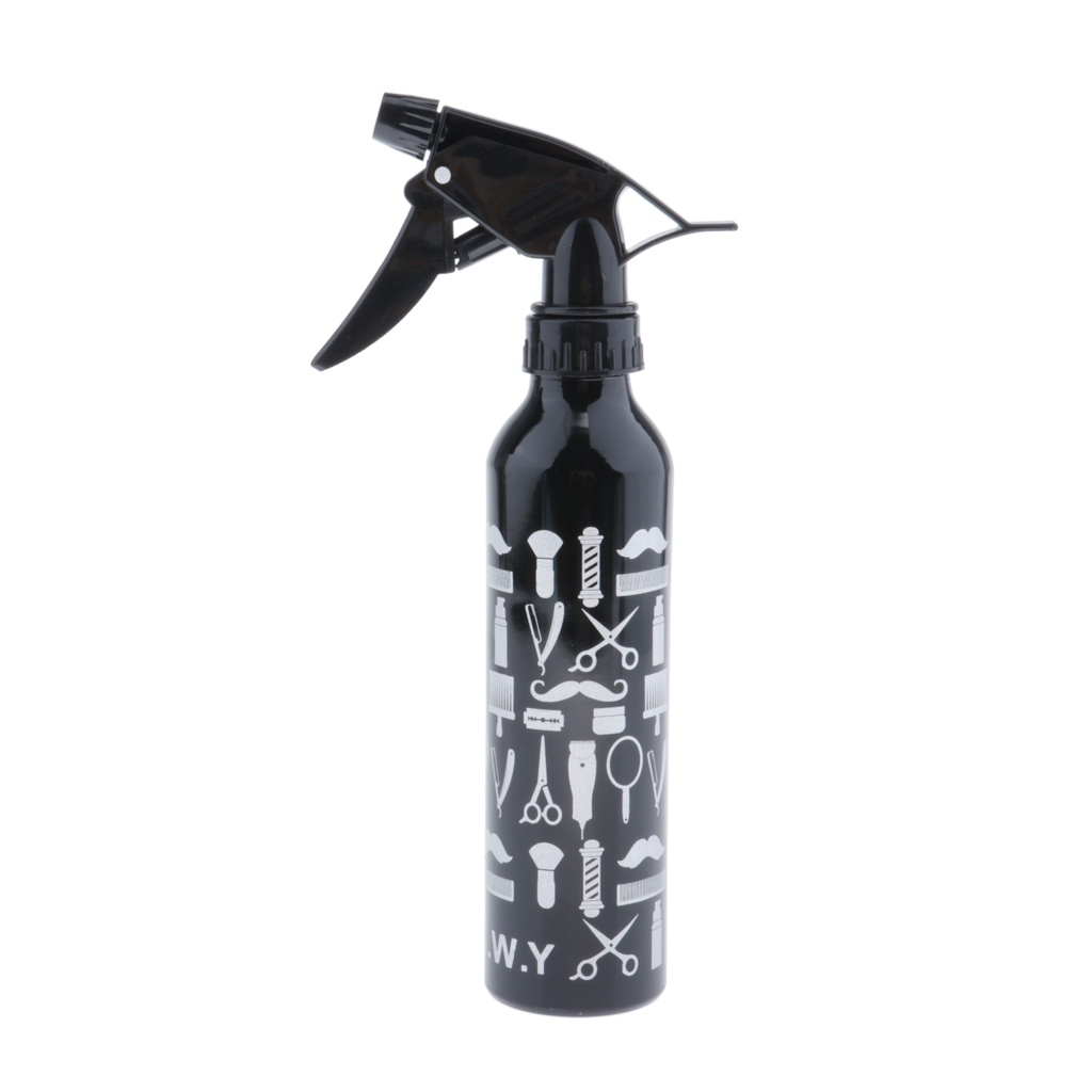 300ml Hair Spray Bottle, Aluminum Pump Bottle Sprayer Hairdressing Tattoo Water Soap Storage Bottle Vial