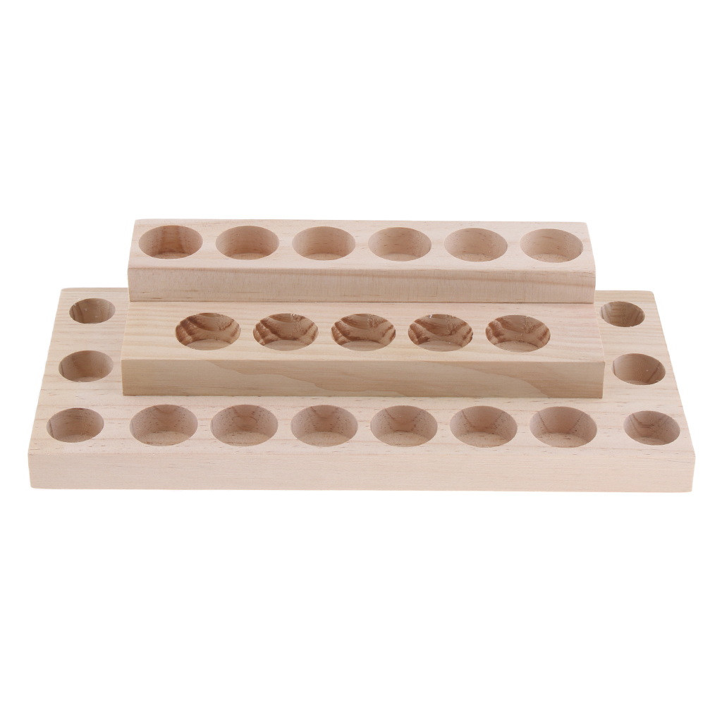 Wooden 30 Bottles Essential Oils Bottle Fragrance Oil Aroma Oil Organizer Stand