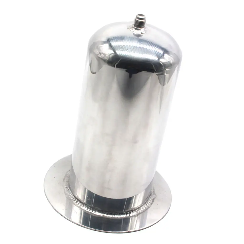 2.5L Car Engine Modified Oil Catch Breather Reservoir Tank Stainless Steel