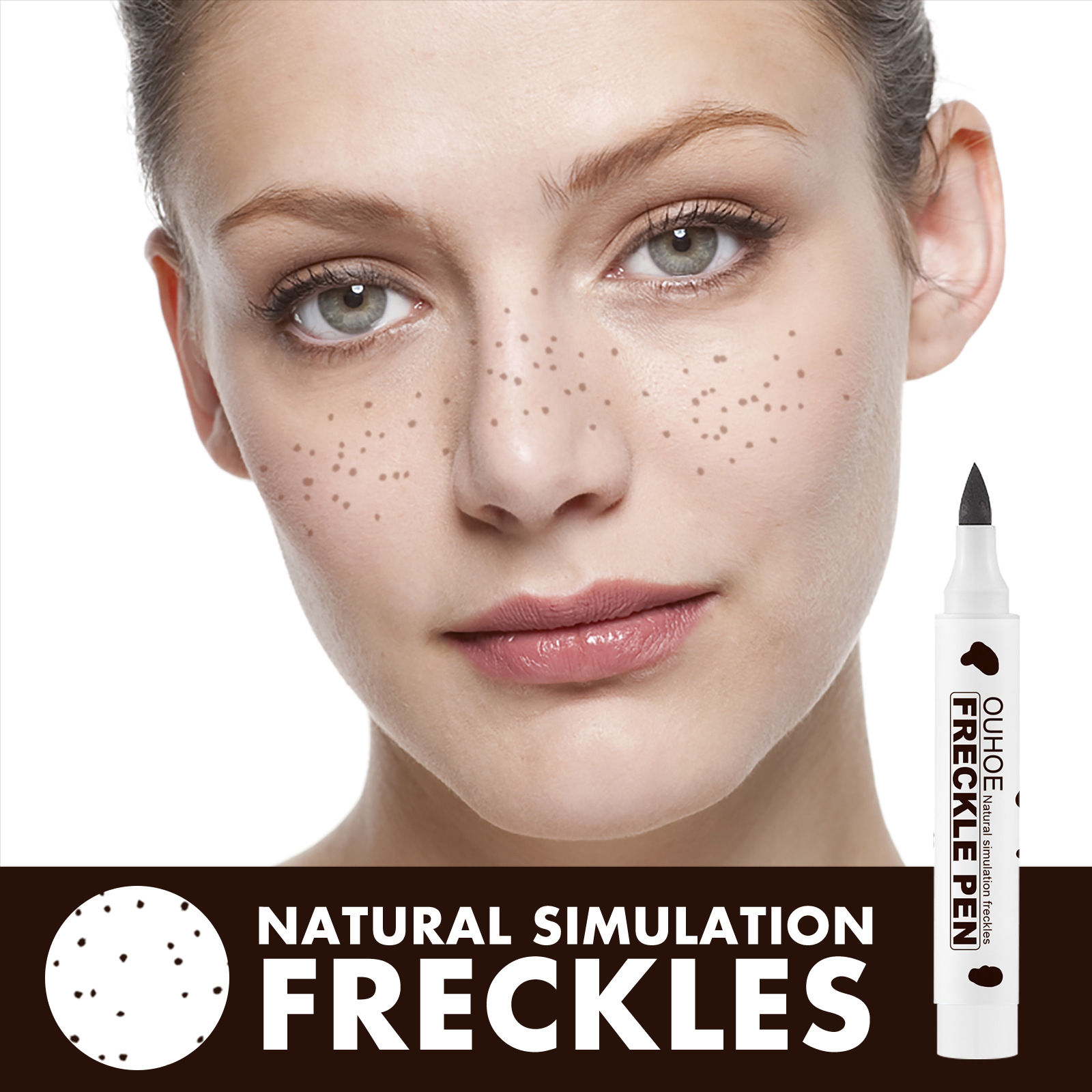 Women Girl Freckle Pen Waterproof Soft Dot Sopt Pen Effortless Sunkissed Makeup Pen