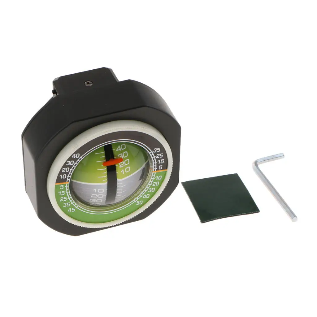 Car Level Meter Declinometer Gradient Inclinometer Angle Built-in LED