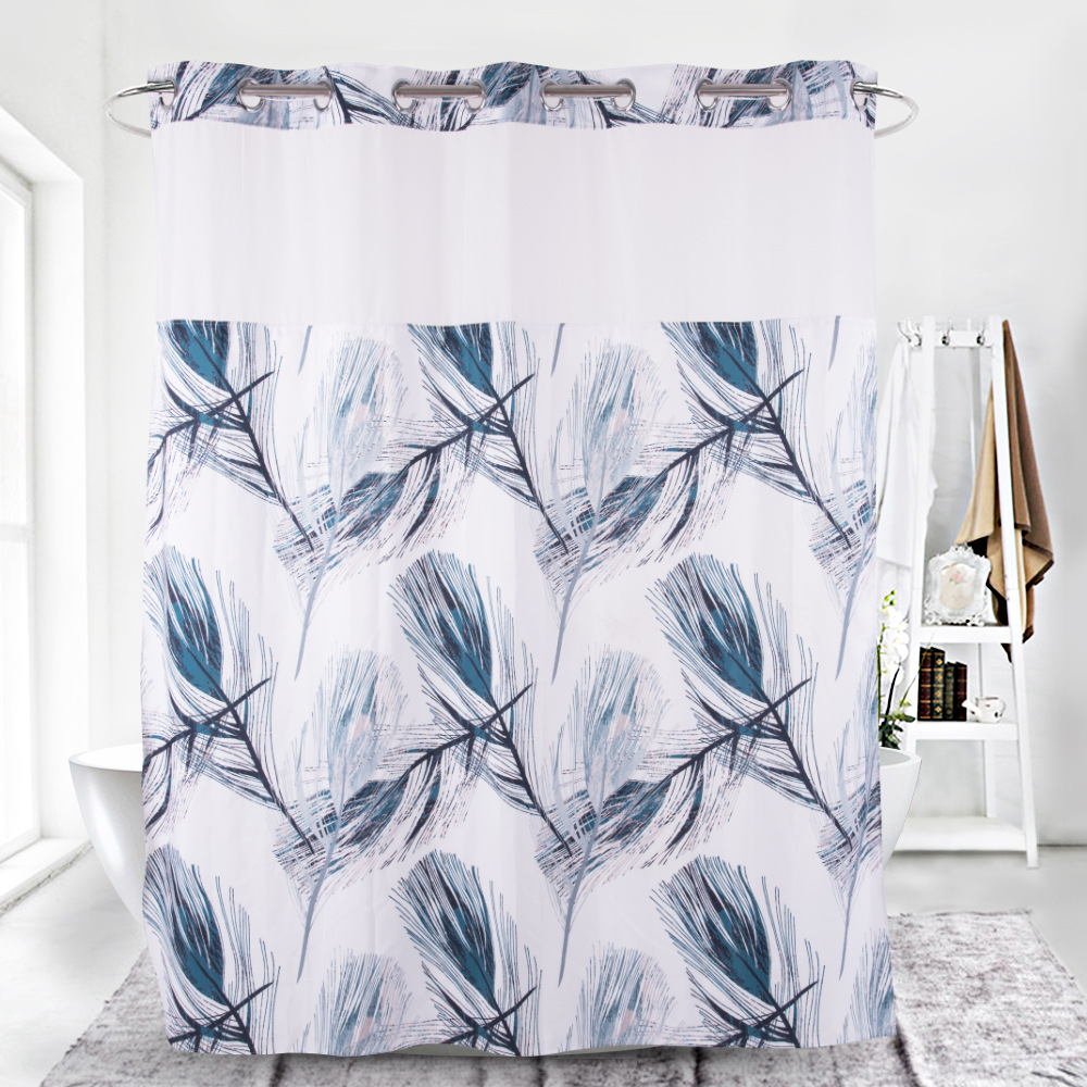 Creativity Design Peacocks Feathers Shower Curtain Set Bathroom Waterproof  Bath Curtains Fashion Bathtub Decor Cloth With Hooks|Shower Curtains| -  AliExpress